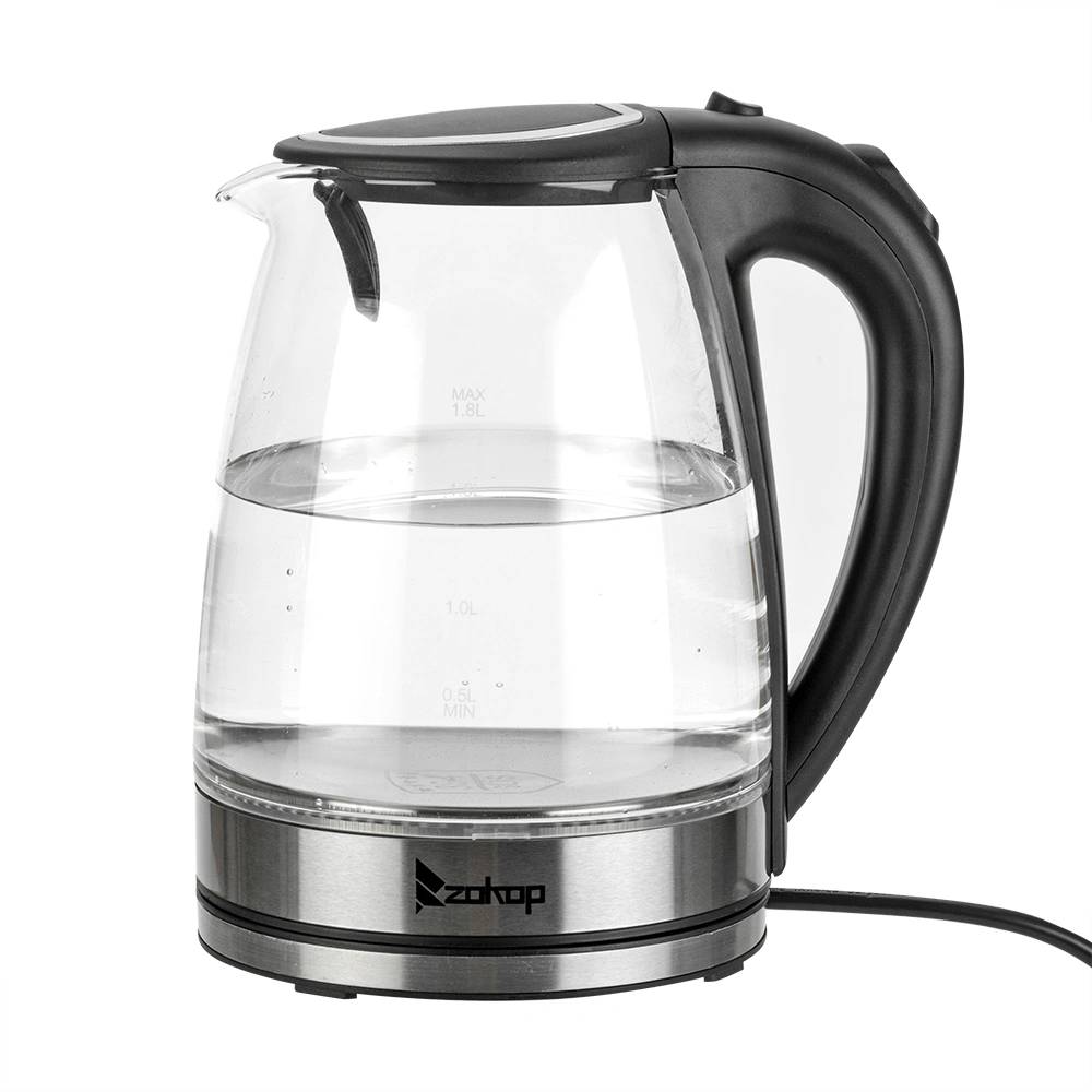 Electric Glass Kettle 1.8L 1200W 110V, HD-1857-A Boiling Water Pot with LED Light, Auto Shut-Off, US Plug view 16