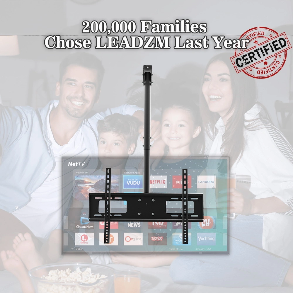 TMC-7006 Ceiling Mount TV Wall Bracket Roof Rack Pole Retractable For 32"-70" Flat Screen view 13