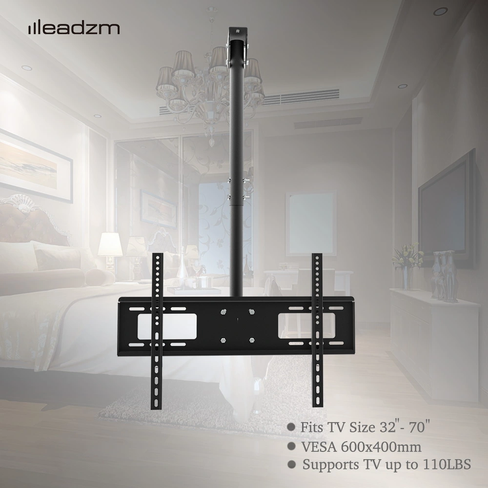 TMC-7006 Ceiling Mount TV Wall Bracket Roof Rack Pole Retractable For 32"-70" Flat Screen view 2