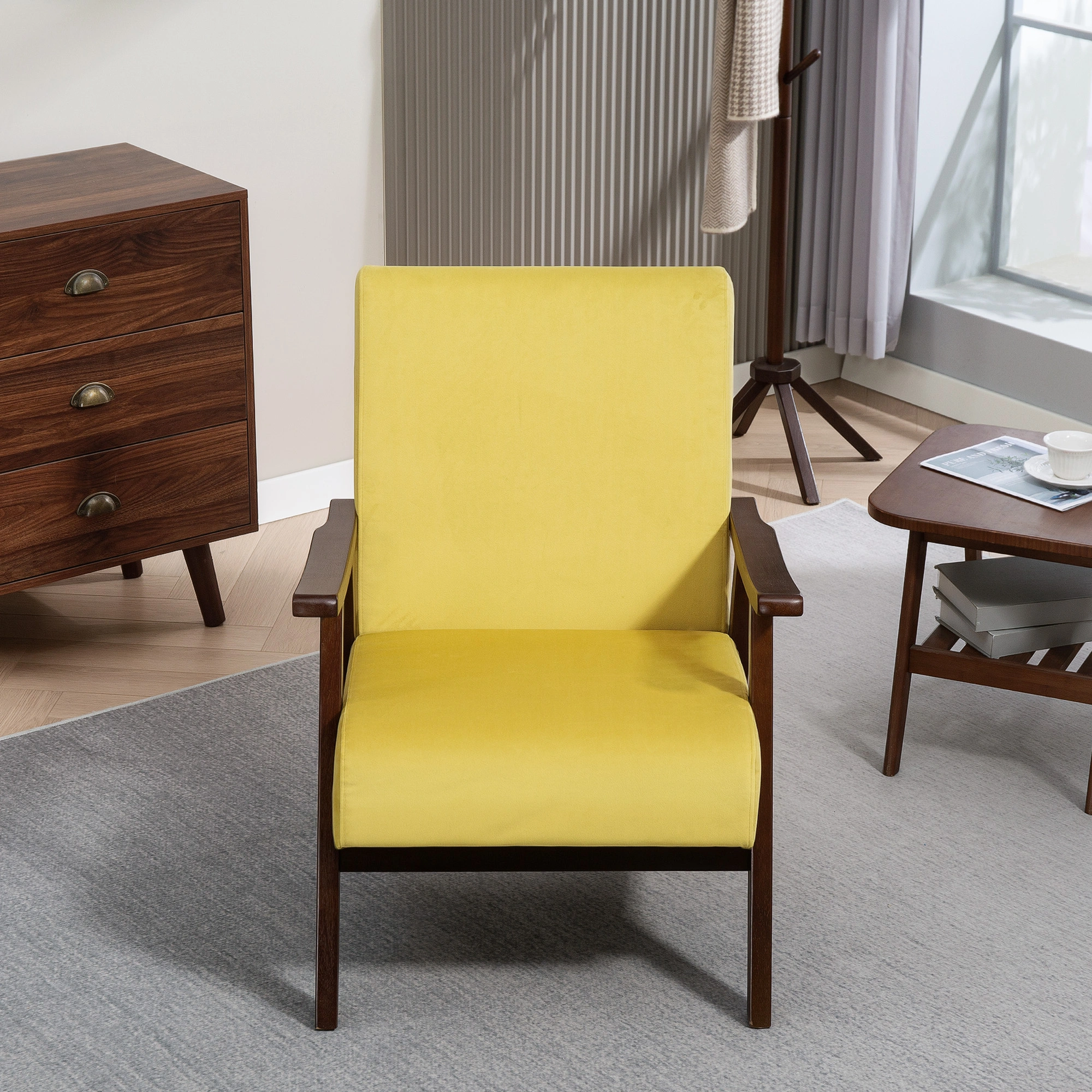Compact Sofa Chair with Cushion, Foldable Armchair for Small Spaces, Reading Nook Seating view 4