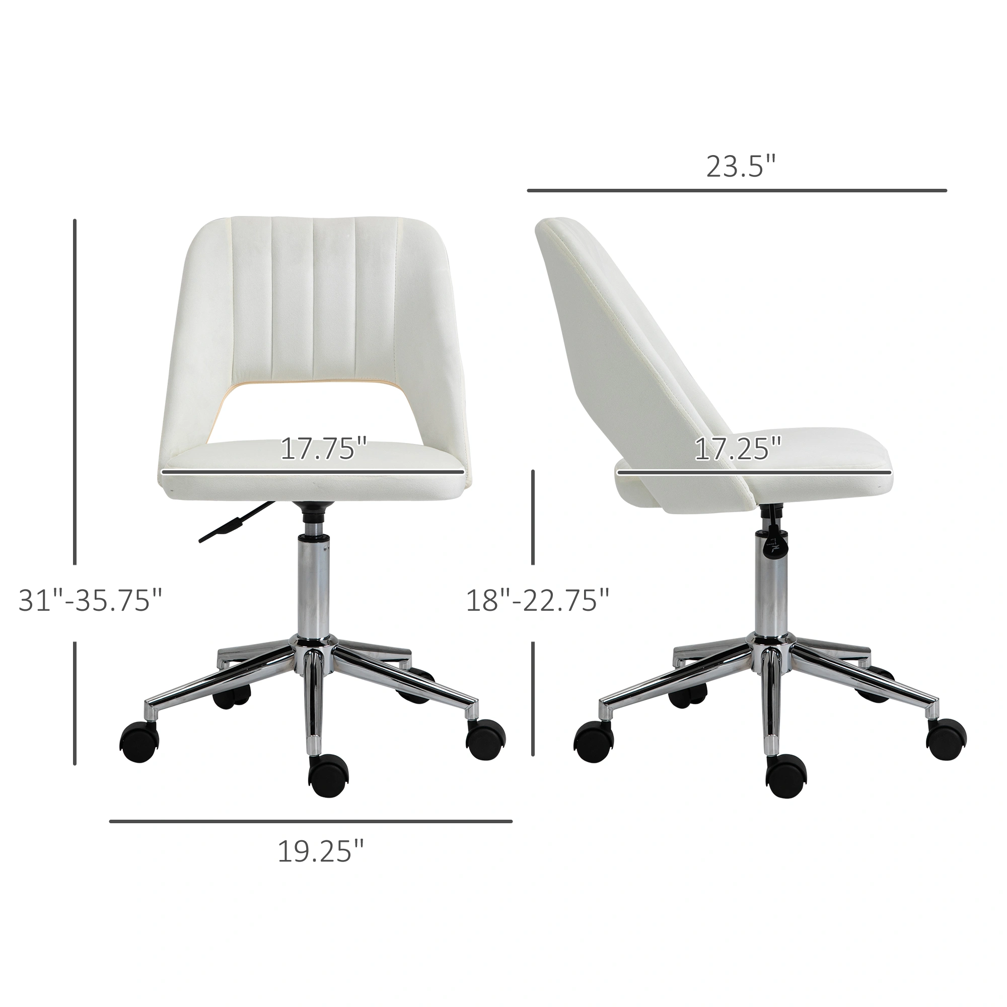 Contemporary Armchair, Mid-Century Office Chair, Comfortable Lounge Seat with Sturdy Frame, Accent Chair for Living Room, Study, Reading Nook view 2