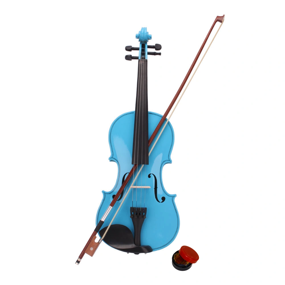 4/4 Acoustic Violin Case Sky Blue, Complete Set with Bow and Rosin, Hard Shell Travel Violin Gig Bag view 3