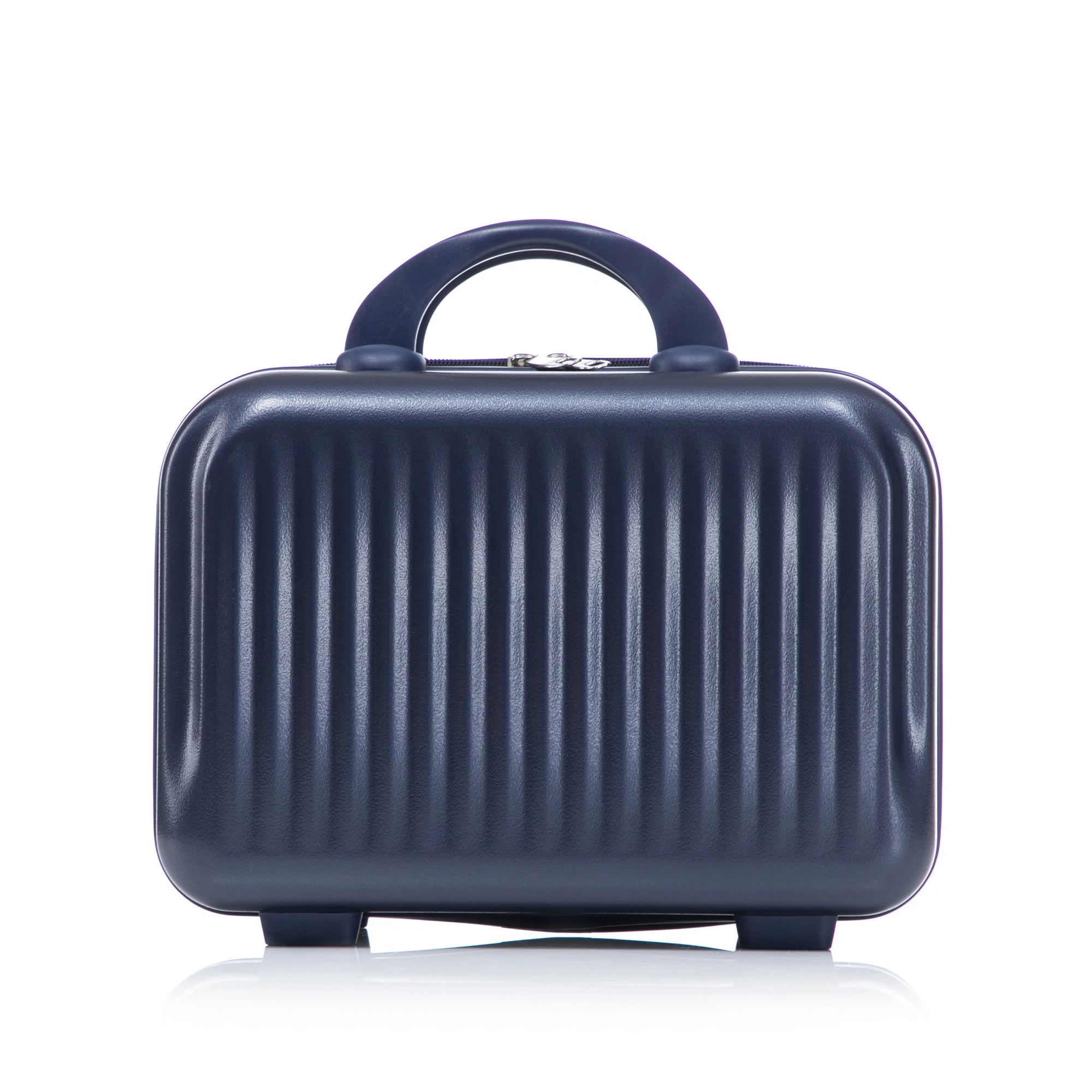2 Piece ABS Spinner Luggage Set 14" Cosmetic Case & 20" Carry-On, Combo Lock, Front Opening Design, Navy view 21