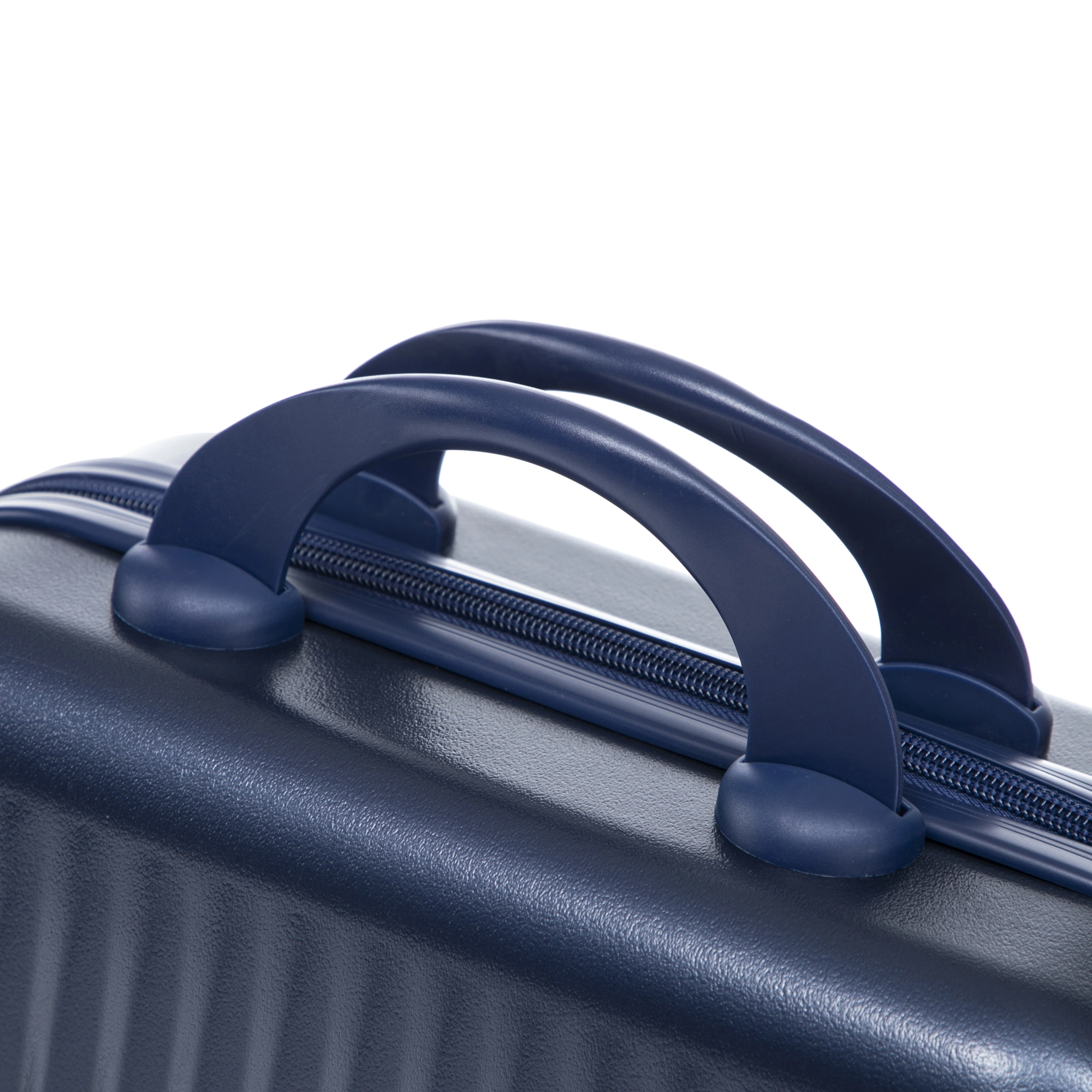 2 Piece ABS Spinner Luggage Set 14" Cosmetic Case & 20" Carry-On, Combo Lock, Front Opening Design, Navy view 24