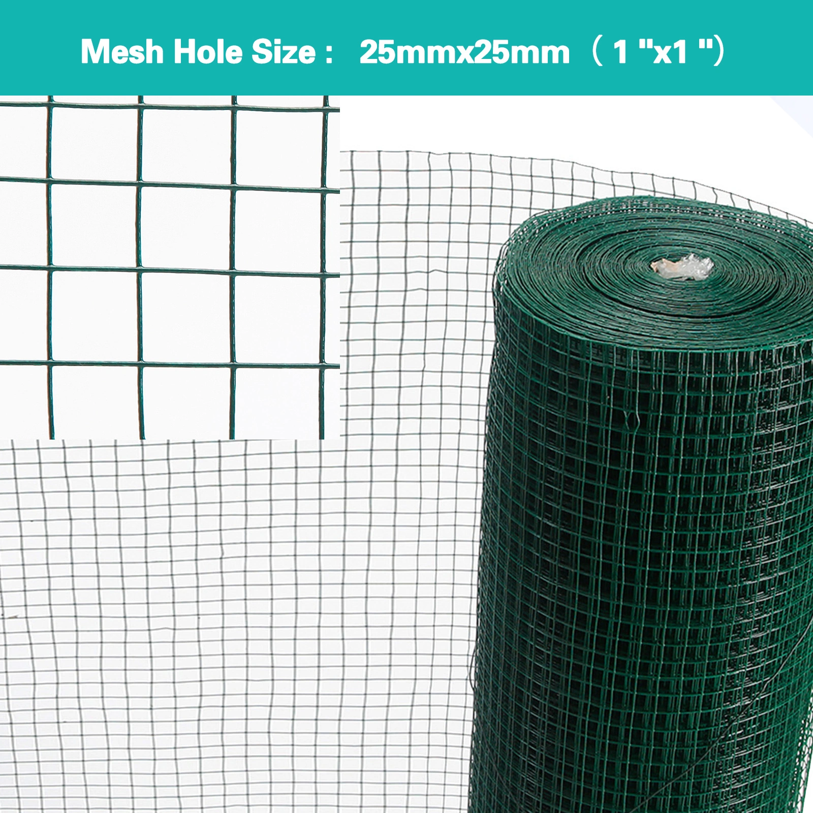 Galvanized Wire Mesh 18 Gauge, 4x50ft Roll, 1/2 Inch Hexagonal Chicken Wire, Heavy Duty Hardware Cloth for Garden, Pet Pen, Fencing & DIY Projects view 3