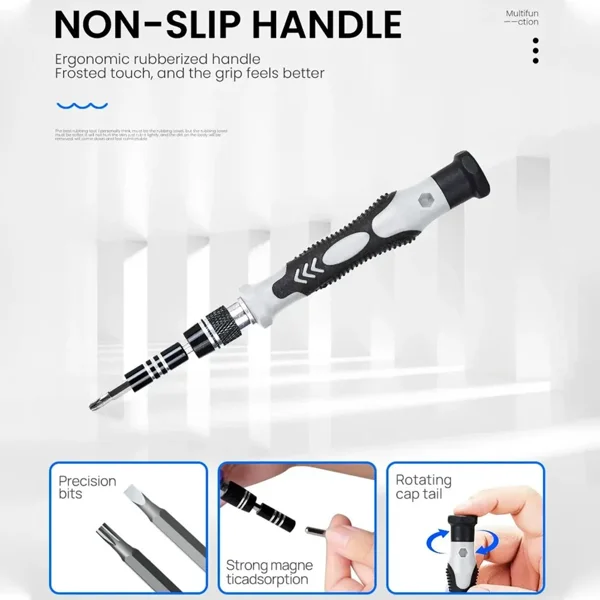 115-in-1 Mini Magnetic Precision Screwdriver Set, suitable for repairing computers, mobile phones, and electronic products. view 5