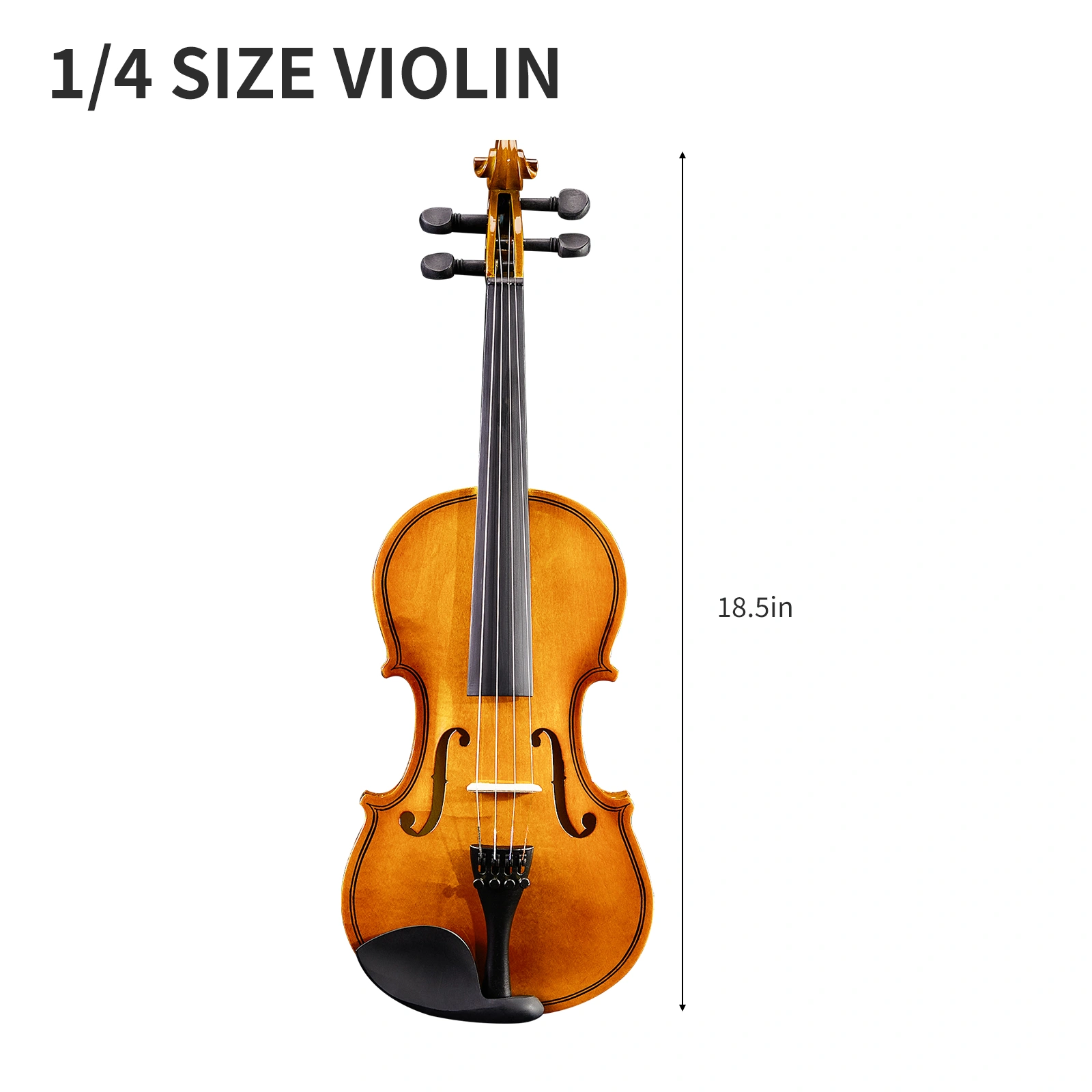 Brand new 1/4 acoustic violin with Hard Case,Violin Bow,Shoulder Rest,Rosin,Extra Strings and Sourdine view 11