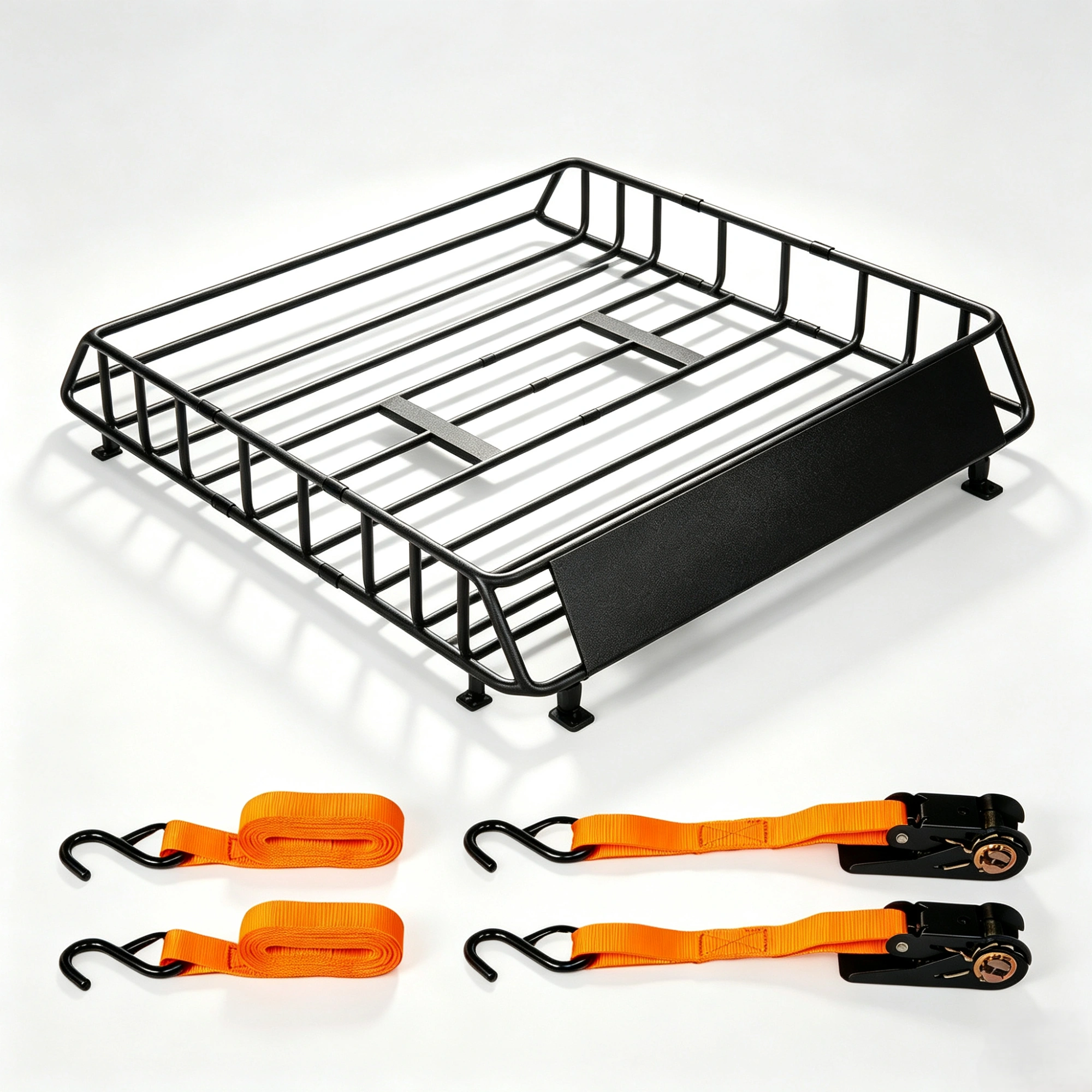 250LBS Roof Rack 46x36x6 inch Cargo Carrier with 4 Heavy Duty Straps Universal Fit for SUVs, Cars, Vans view 9