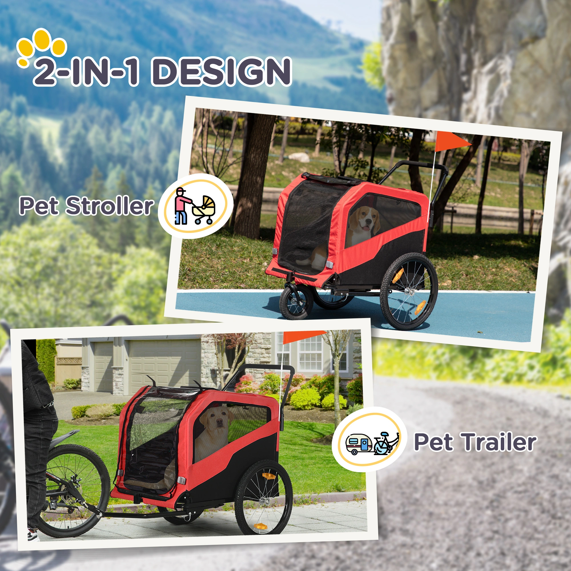 Pet Bicycle Cart Amazon ShippingProhibited by WalMart view 3