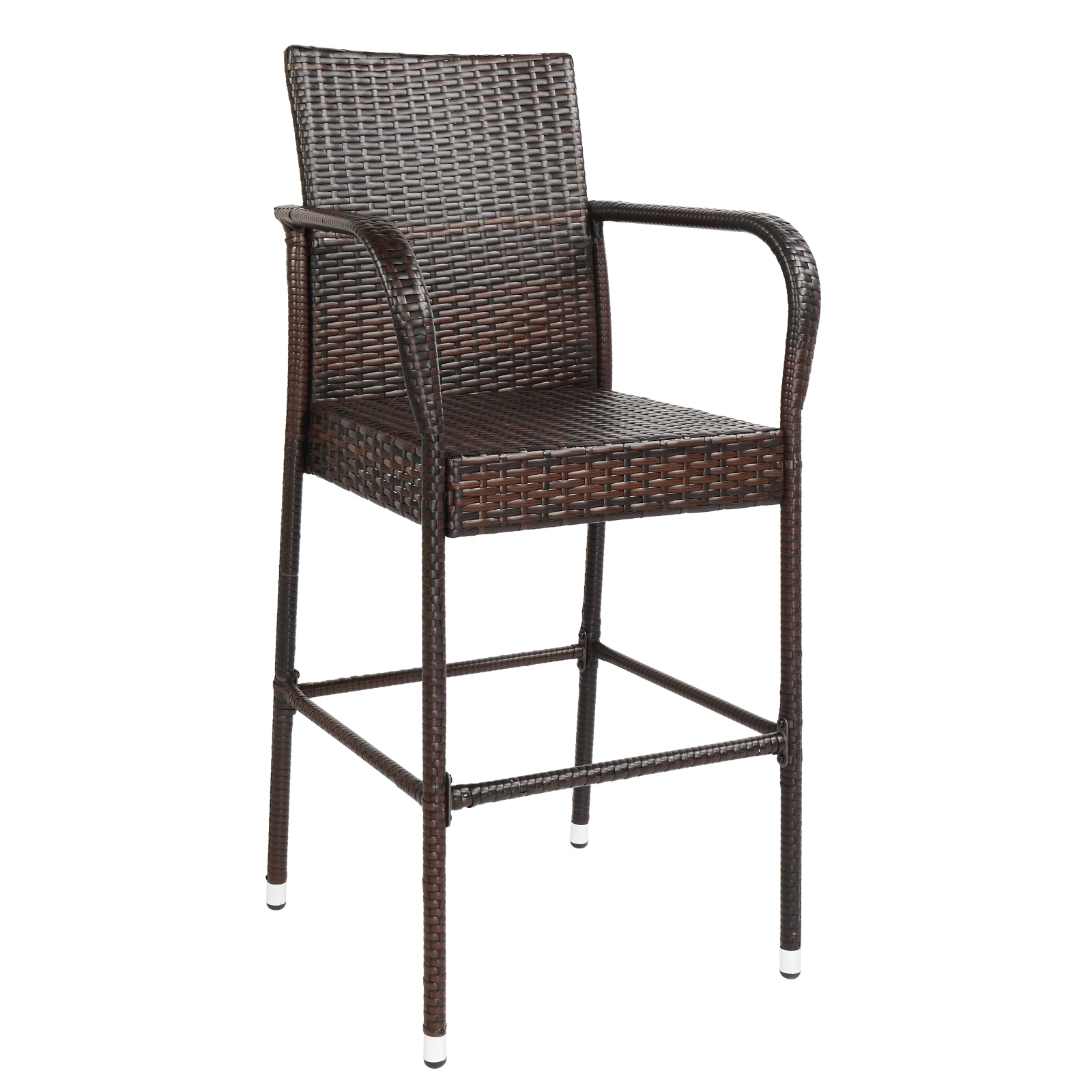 2pcs High Bar Chair Brown Gradient view 27