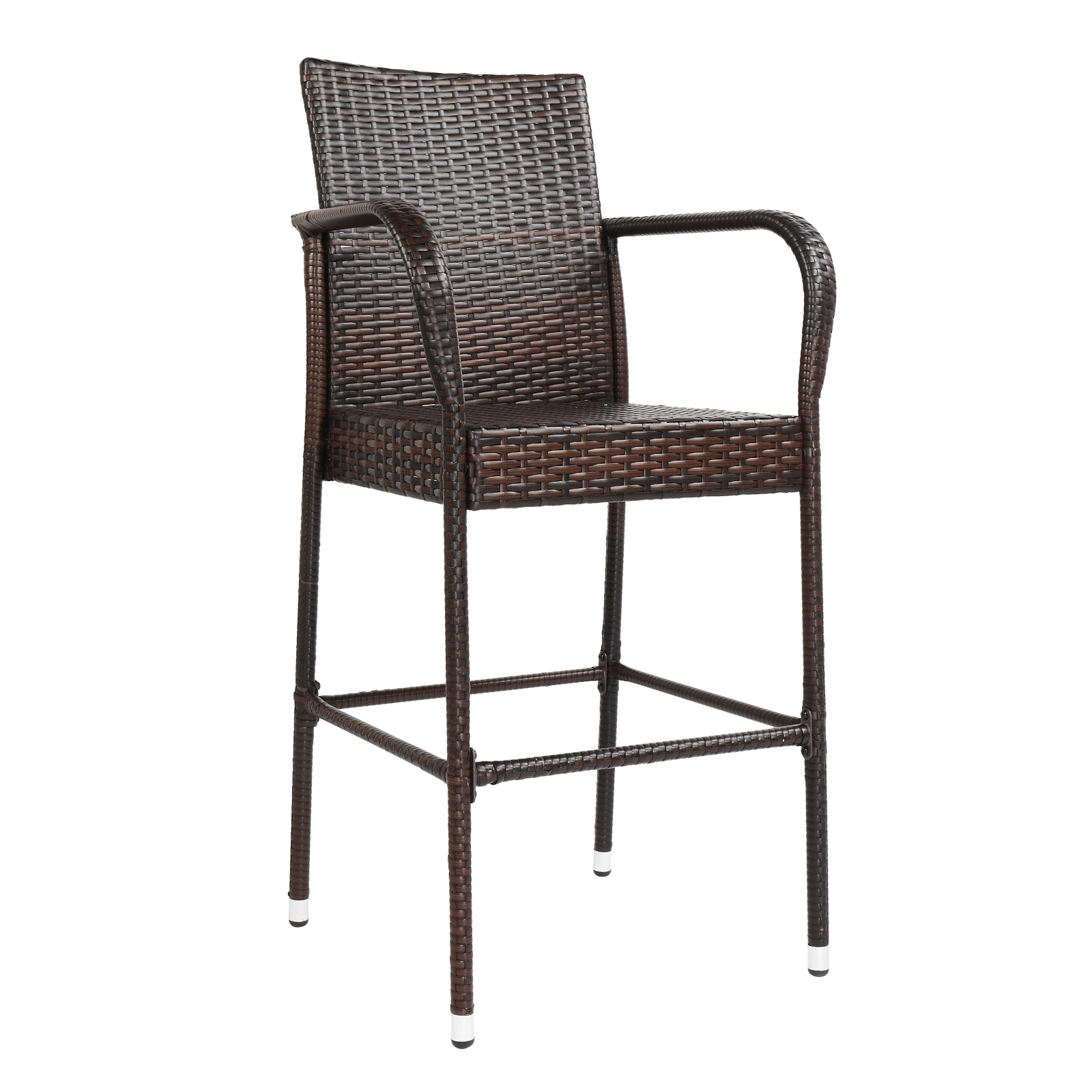 2pcs High Bar Chair Brown Gradient view 30