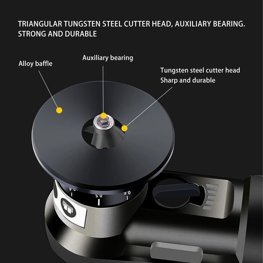 Handheld Mini Pneumatic Chamfering Machine 45° Edge Trimming & Deburring Tool for R-Corner Arc view 3
