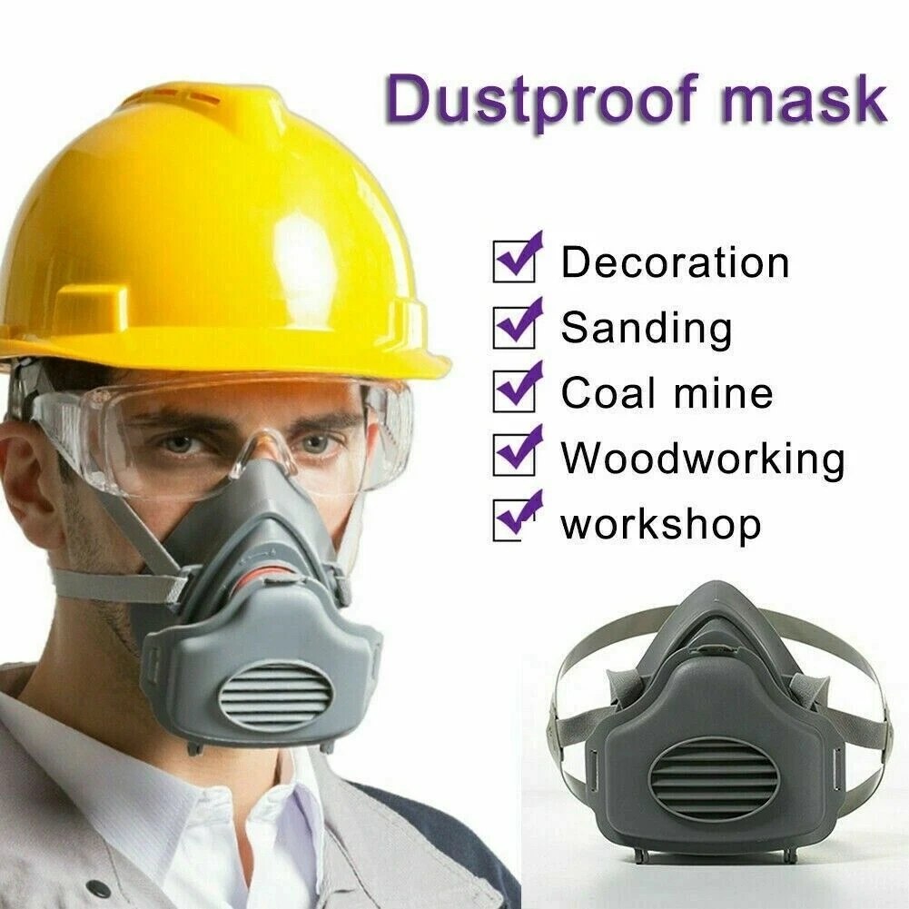 Reusable Half Face Cover Respirator Dust Mask for Woodworking Painting Welding(US Logistics only For USPS.TK/TMEU only For self-pickup) view 6