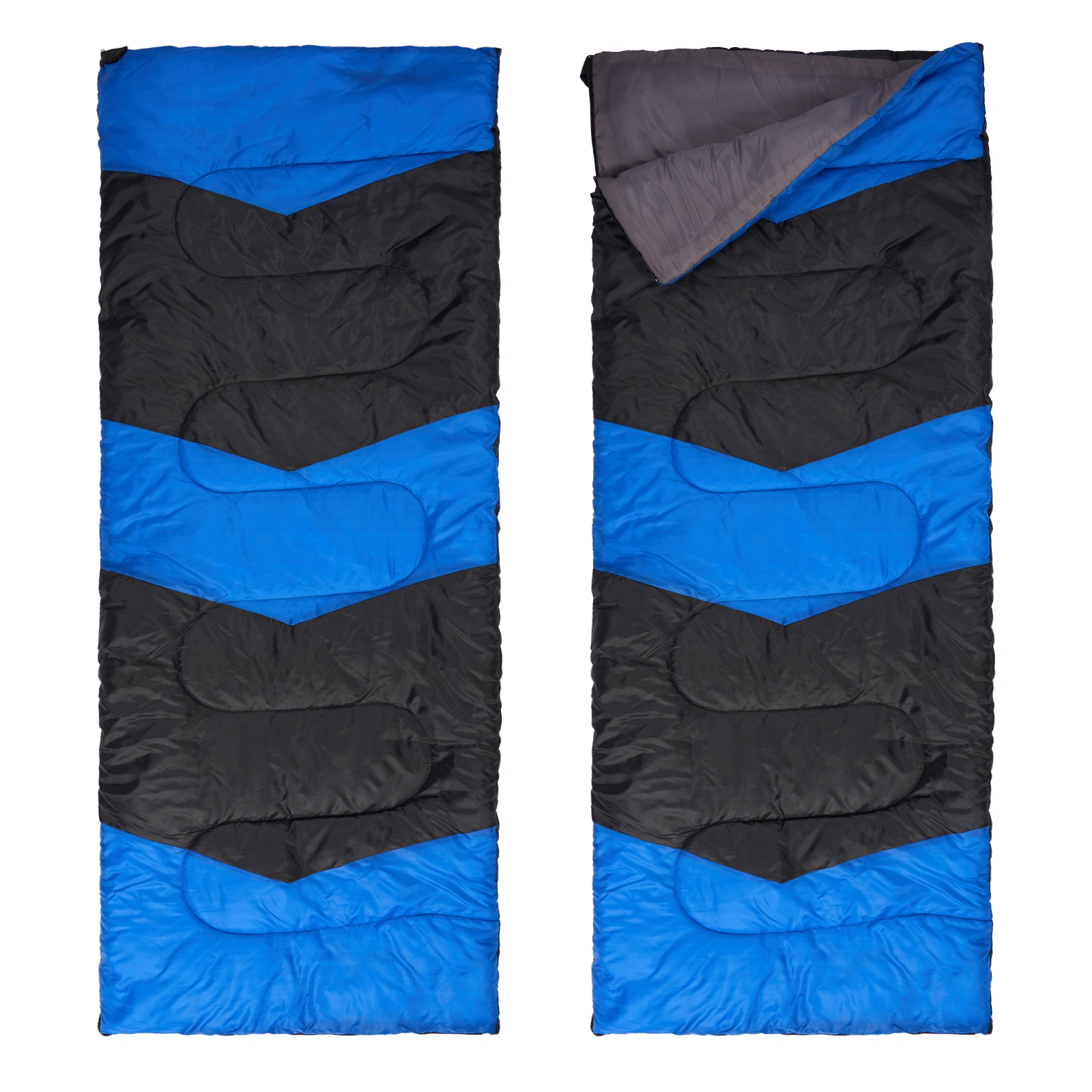 Lightweight Sleeping Bag for Backpacking, Hiking, Waterproof Compact Envelope Sleeping Bag for Cold & Warm Weather, Blue view 8