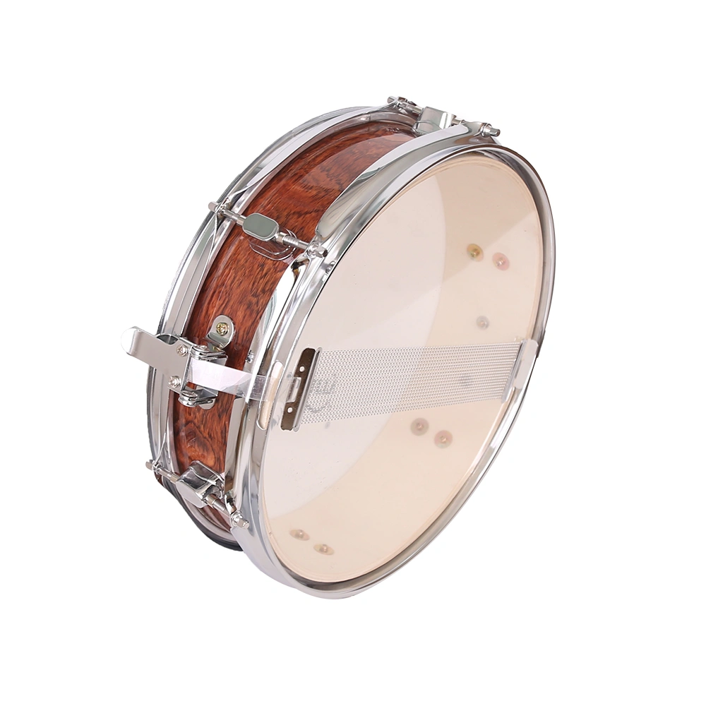 13 x 3.5" Snare Drum Poplar Wood Drum Percussion Set Tiger Stripes view 11