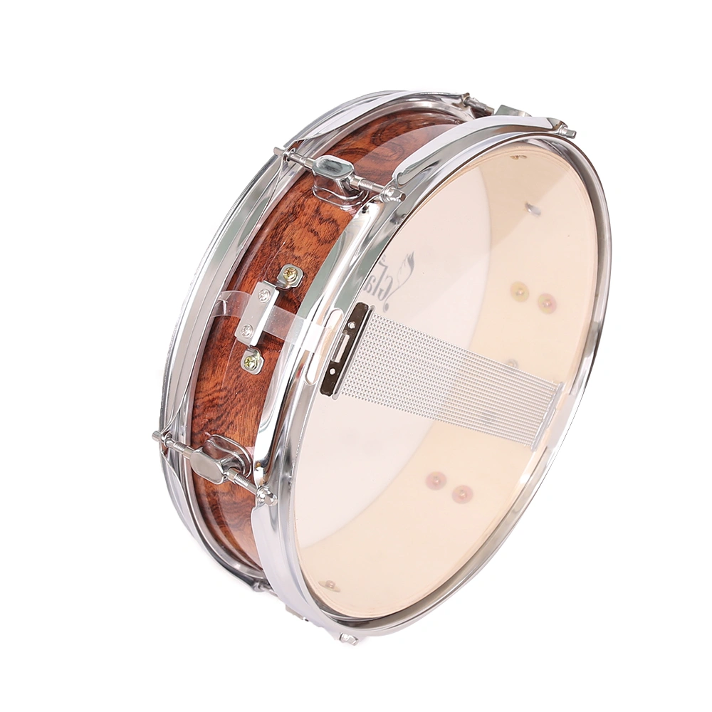 13 x 3.5" Snare Drum Poplar Wood Drum Percussion Set Tiger Stripes view 13