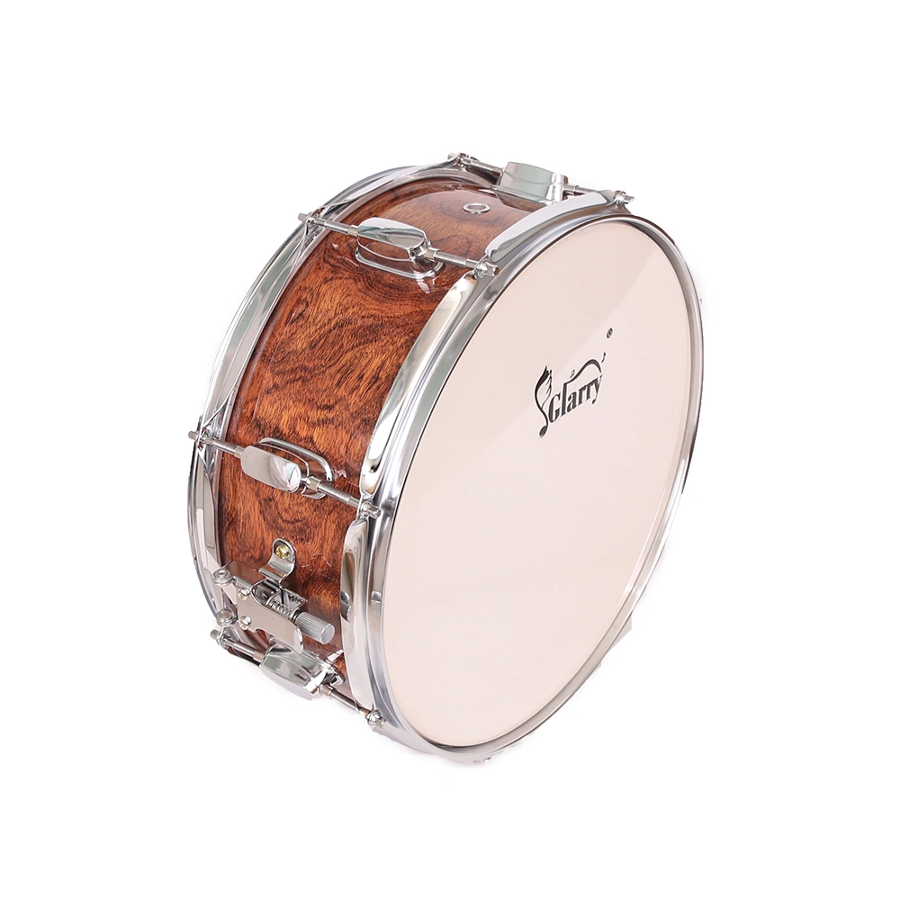 13 x 3.5" Snare Drum Poplar Wood Drum Percussion Set Tiger Stripes view 15