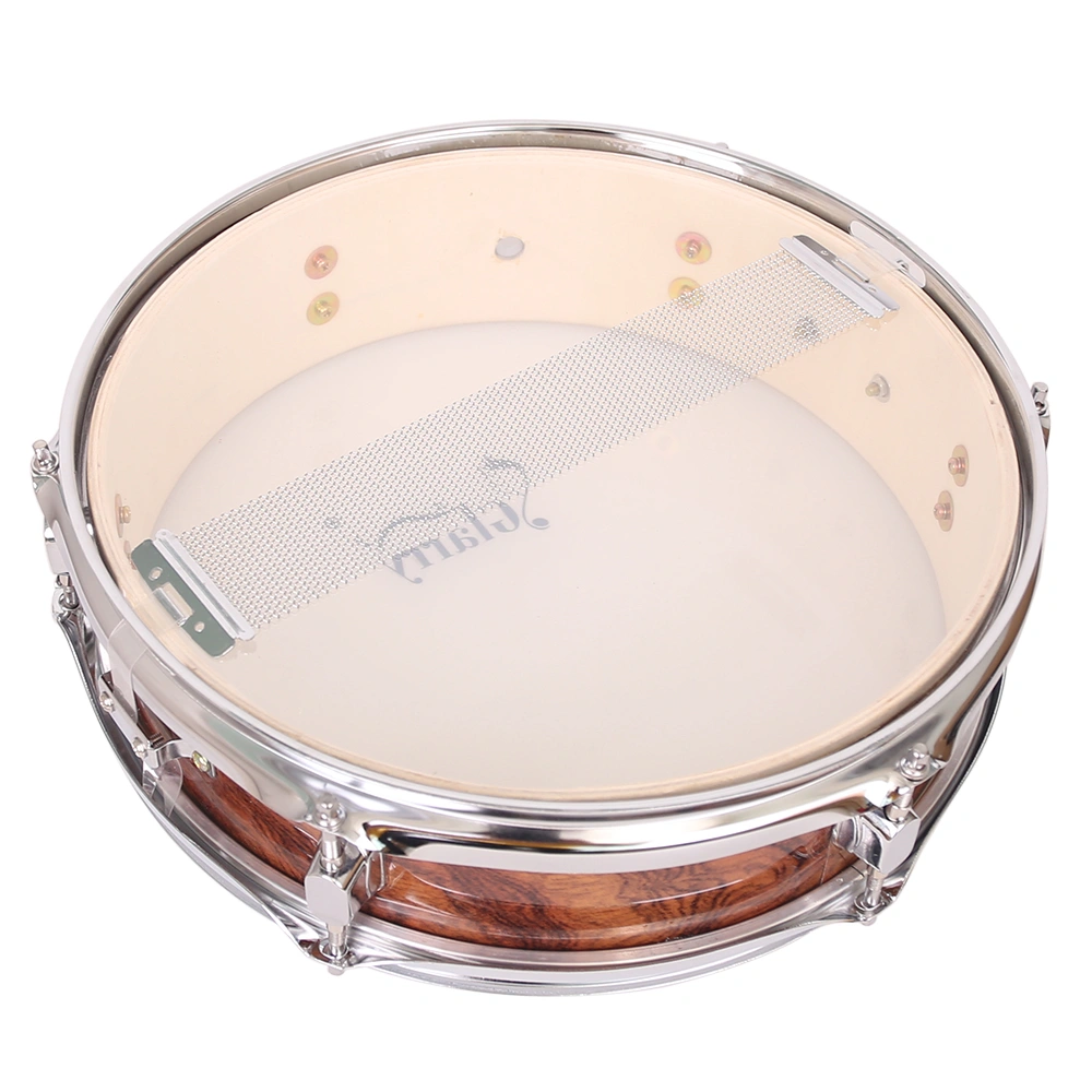 13 x 3.5" Snare Drum Poplar Wood Drum Percussion Set Tiger Stripes view 6