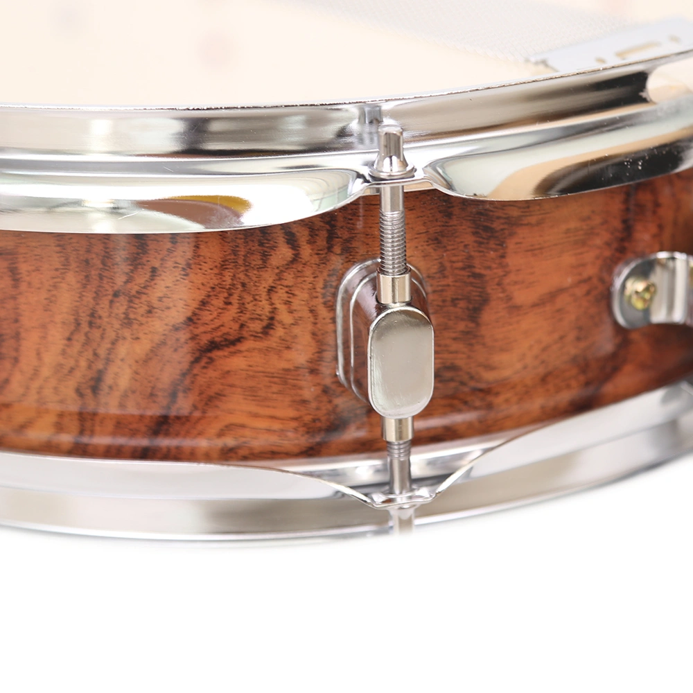 13 x 3.5" Snare Drum Poplar Wood Drum Percussion Set Tiger Stripes view 7