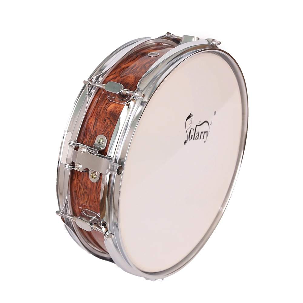 13 x 3.5" Snare Drum Poplar Wood Drum Percussion Set Tiger Stripes view 8