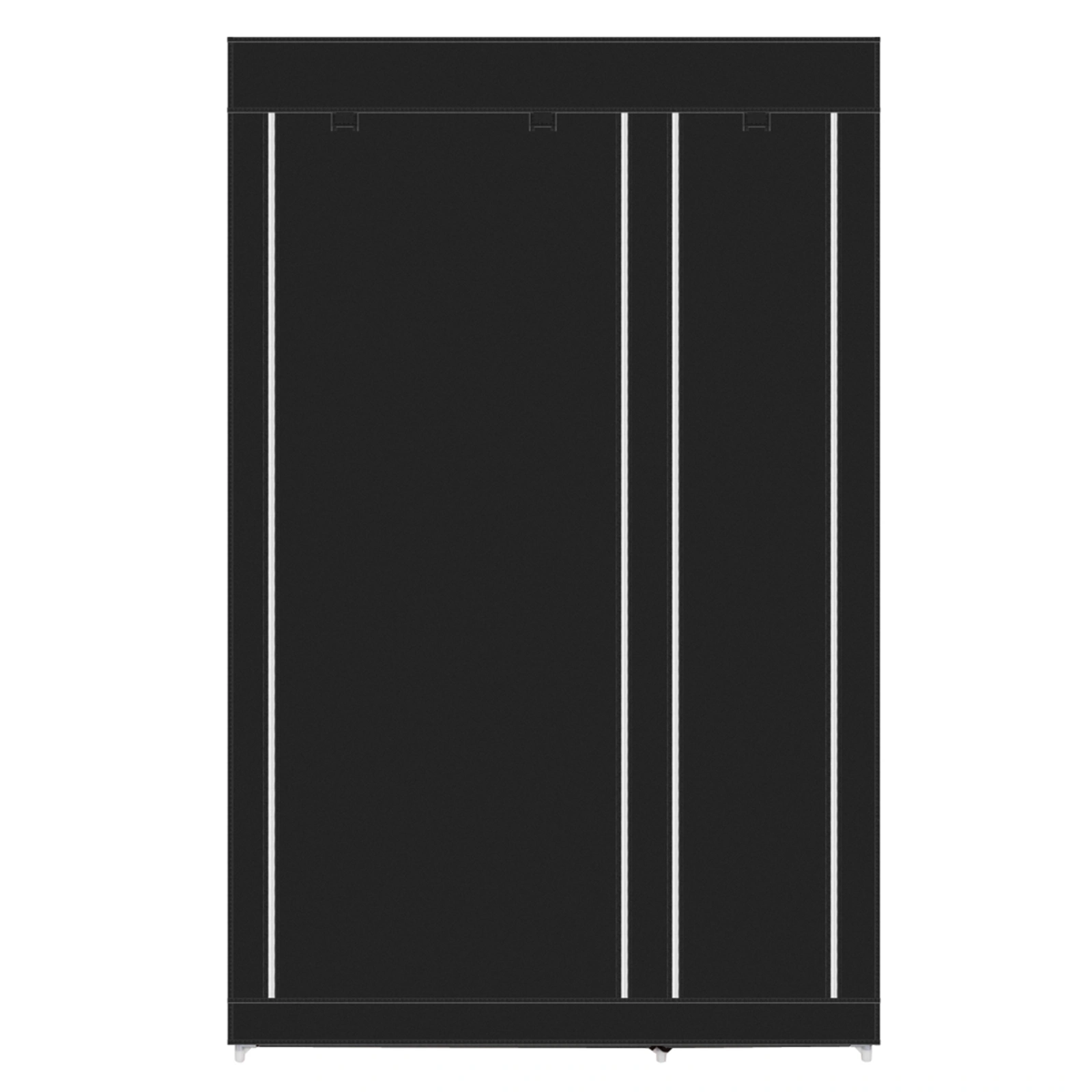 67" Portable Clothes Closet Wardrobe with Non-woven Fabric and Hanging Rod Quick and Easy to Assemble Black view 13