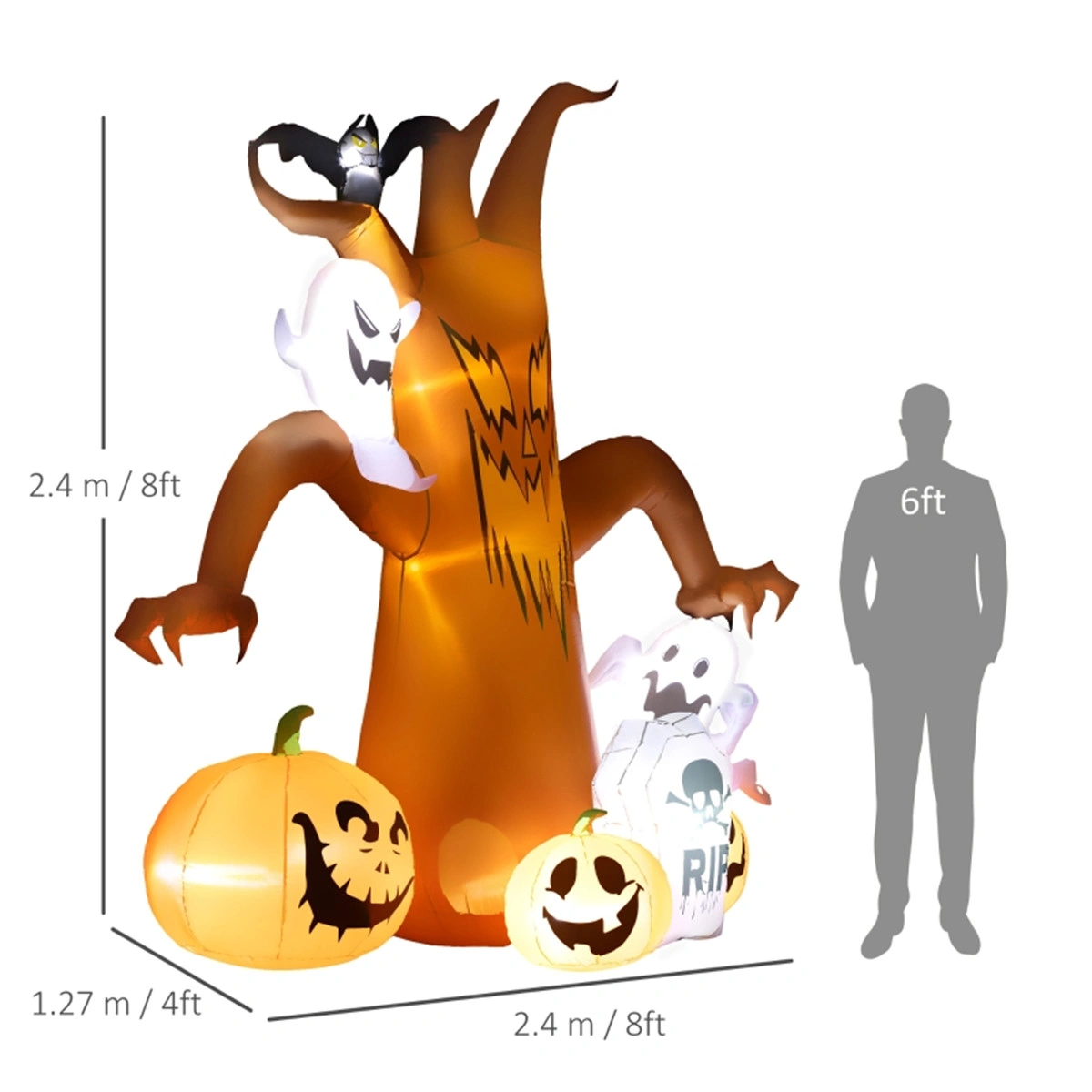 Halloween Decoration Item - Seasonal Spooky Event Party Accent Piece view 3