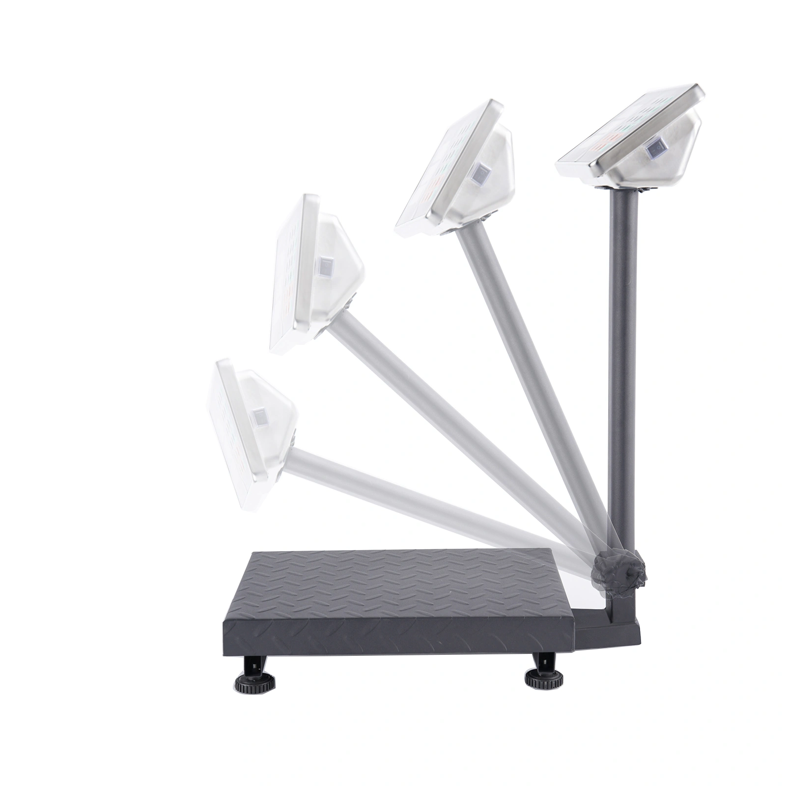 100KG/220lbs LCD Digital Personal Floor Postal Platform Scale with 30*40 Platform & 0.6mm Plate Black UK Plug view 3