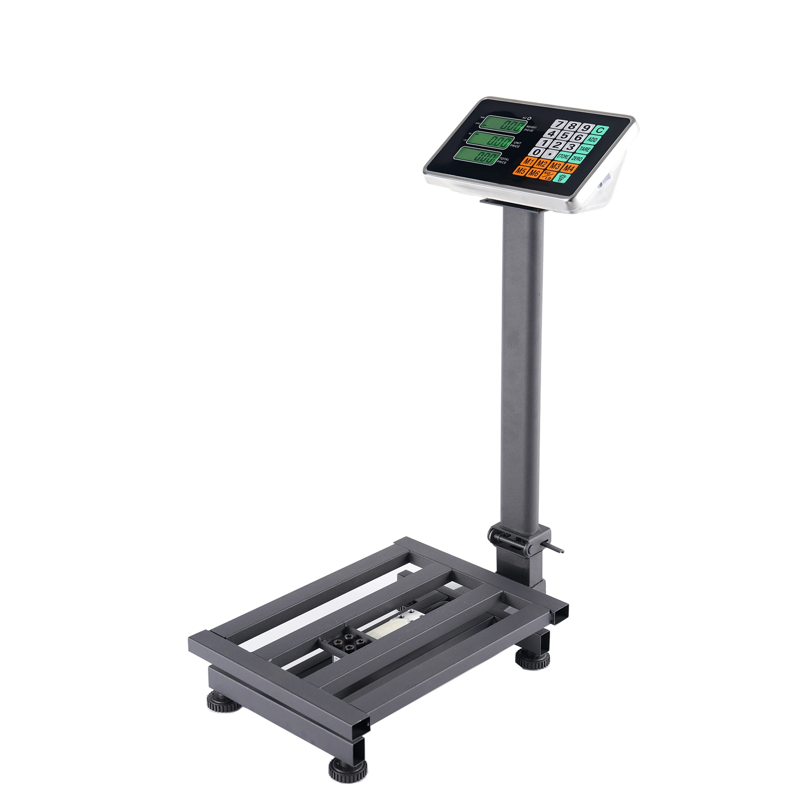 100KG/220lbs LCD Digital Personal Floor Postal Platform Scale with 30*40 Platform & 0.6mm Plate Black UK Plug view 5
