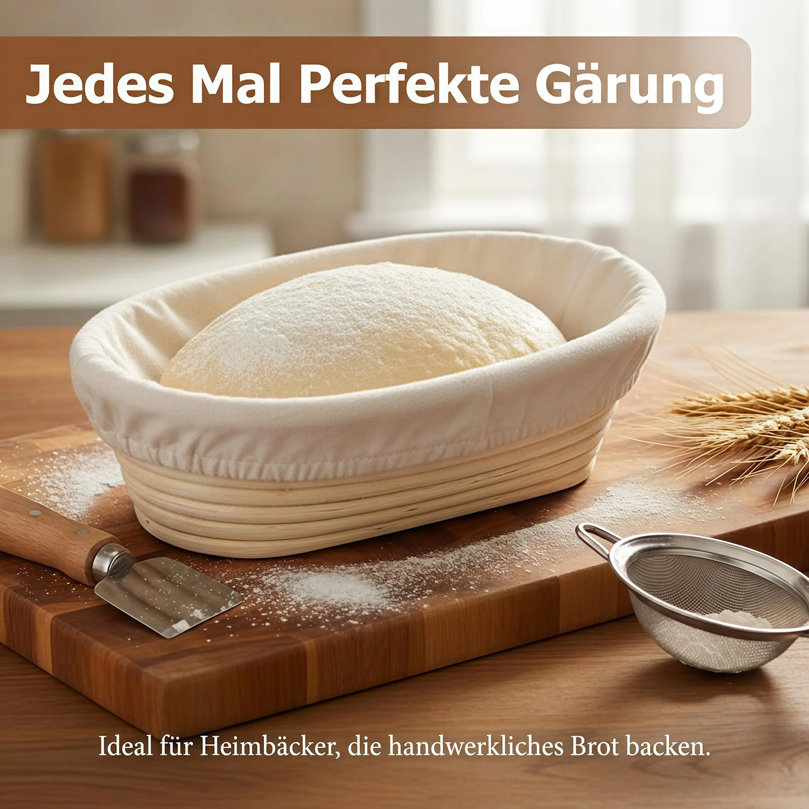 4-Pack Banneton Liners, Round & Oval Bread Proofing Basket Inserts with Elastic Band, Linen Dough Rises Cloth view 4