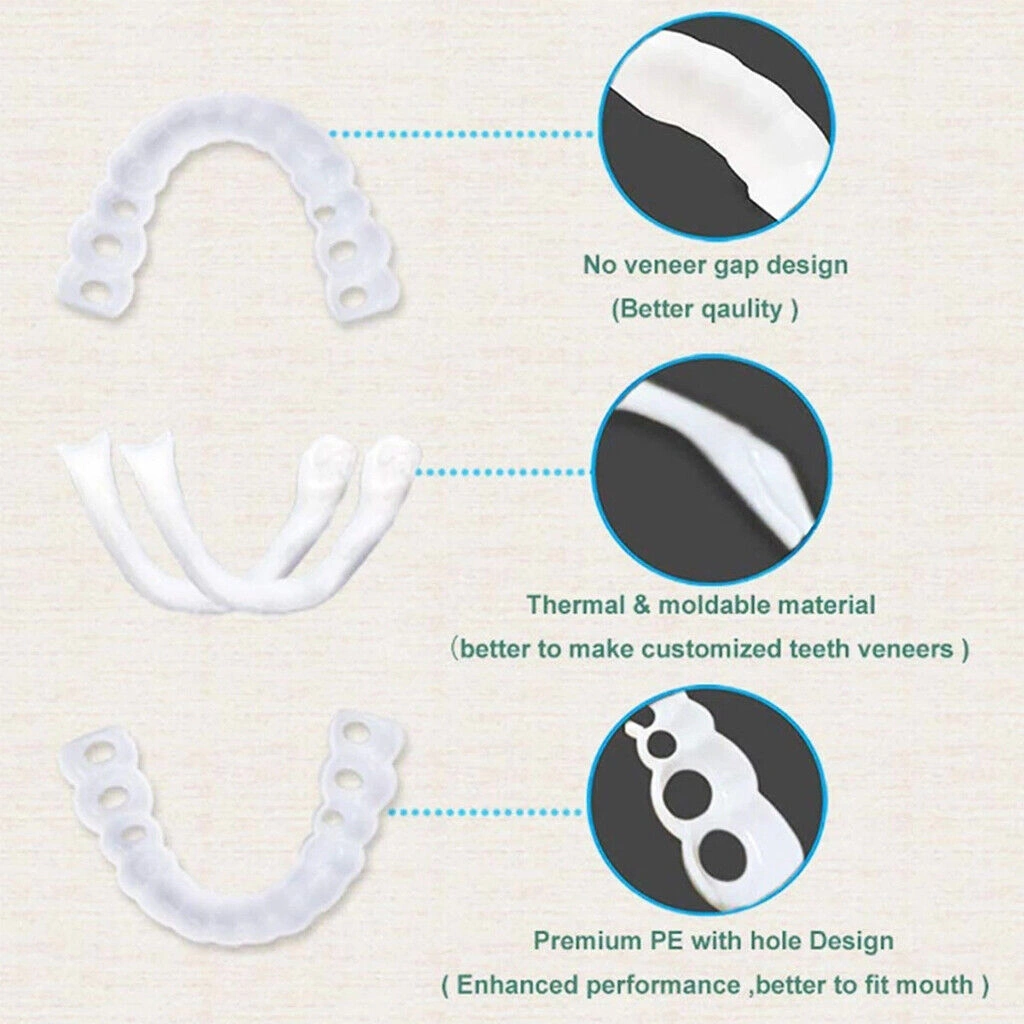 Complete Dental Prosthesis Artificial Teeth Denture Kit Heat Resistant Dental Training Model view 2