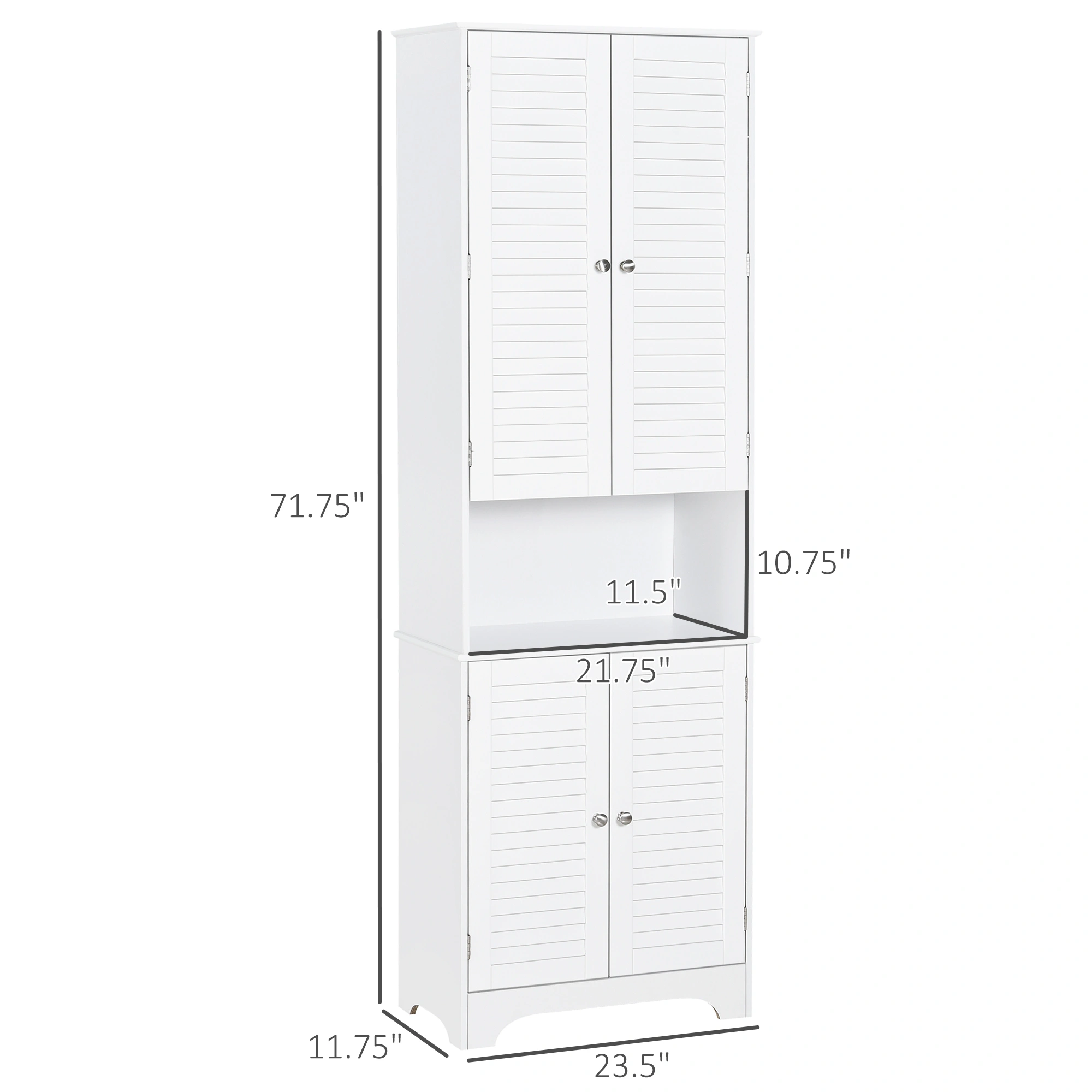 Double Sink Bathroom Vanity Cabinet, Wall Mount Storage Organizer with Mirror, Modern Bathroom Sink Cabinet for Home view 2