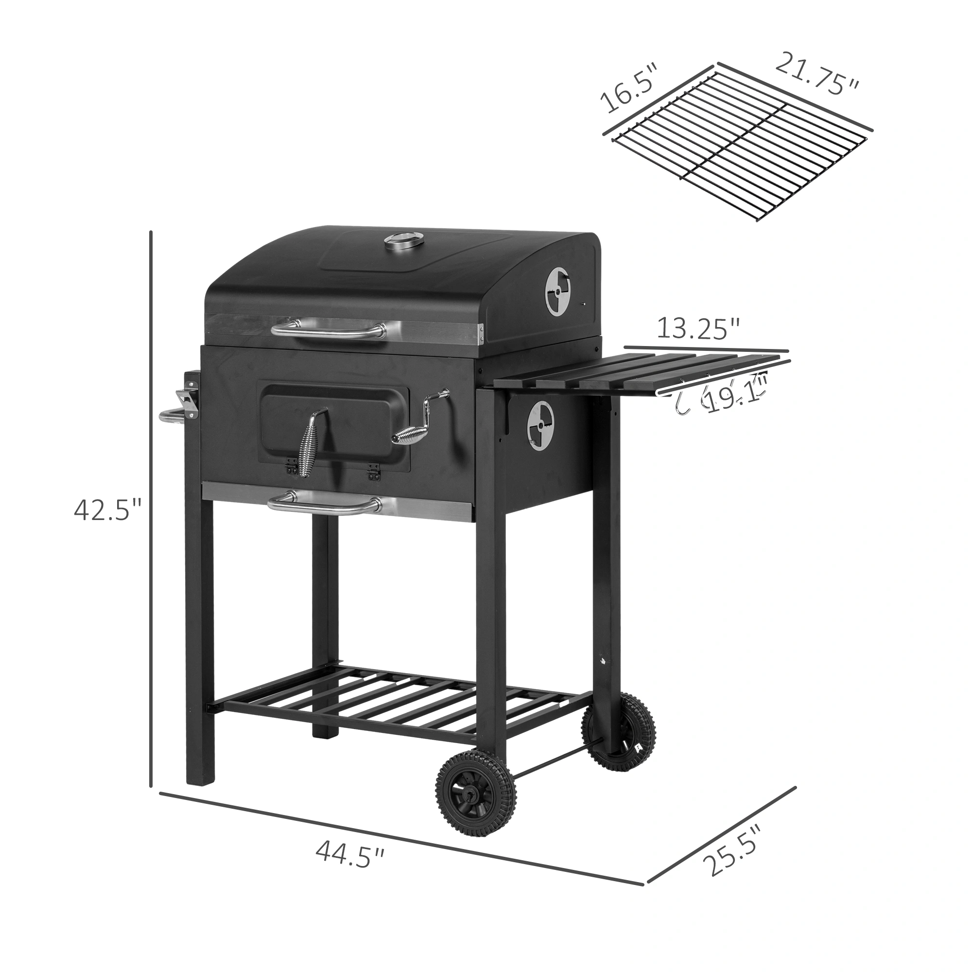 Portable Charcoal Grill Compact BBQ Grill for Outdoor Camping Picnic Travel Friendly Design view 2