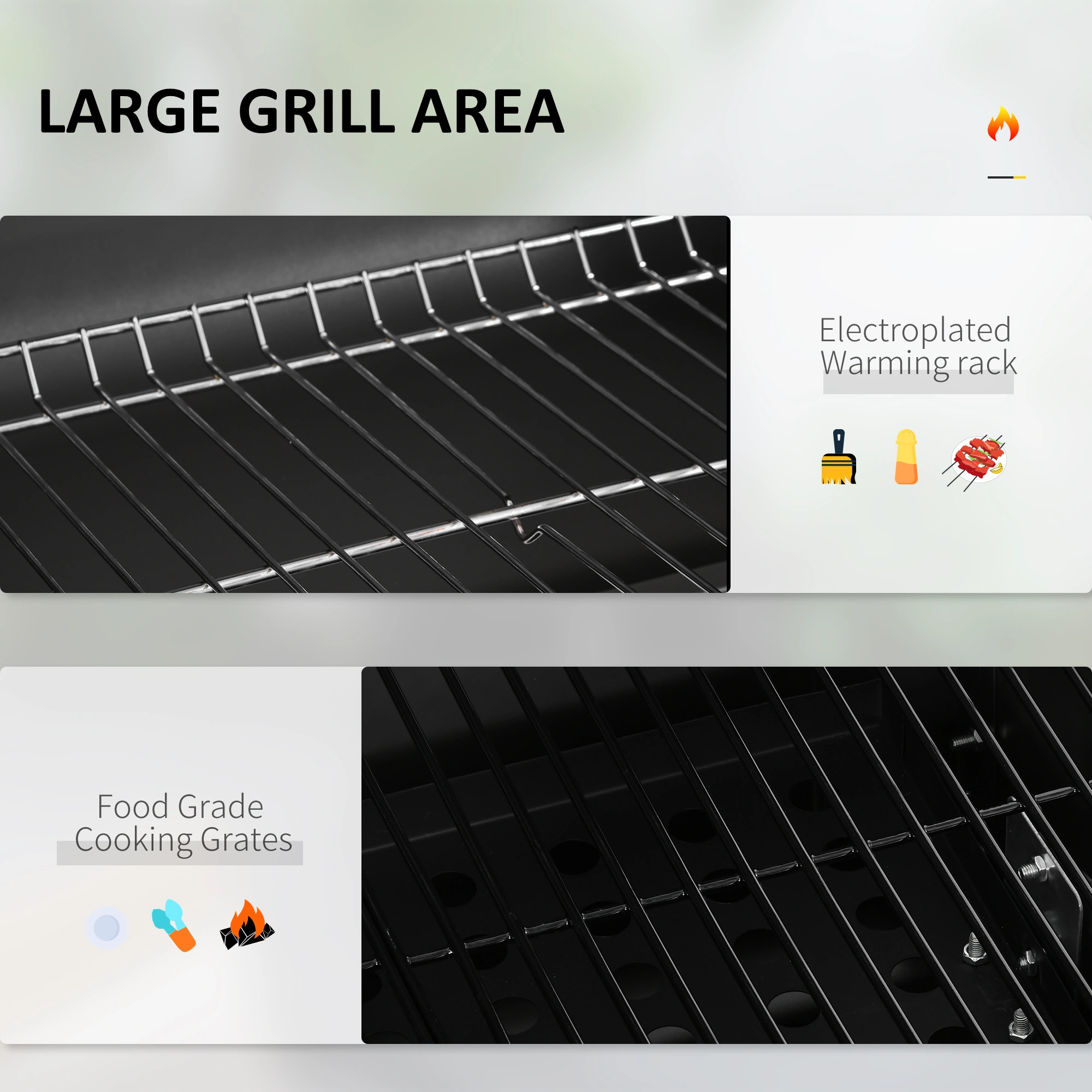 Portable Charcoal Grill Compact BBQ Grill for Outdoor Camping Picnic Travel Friendly Design view 3