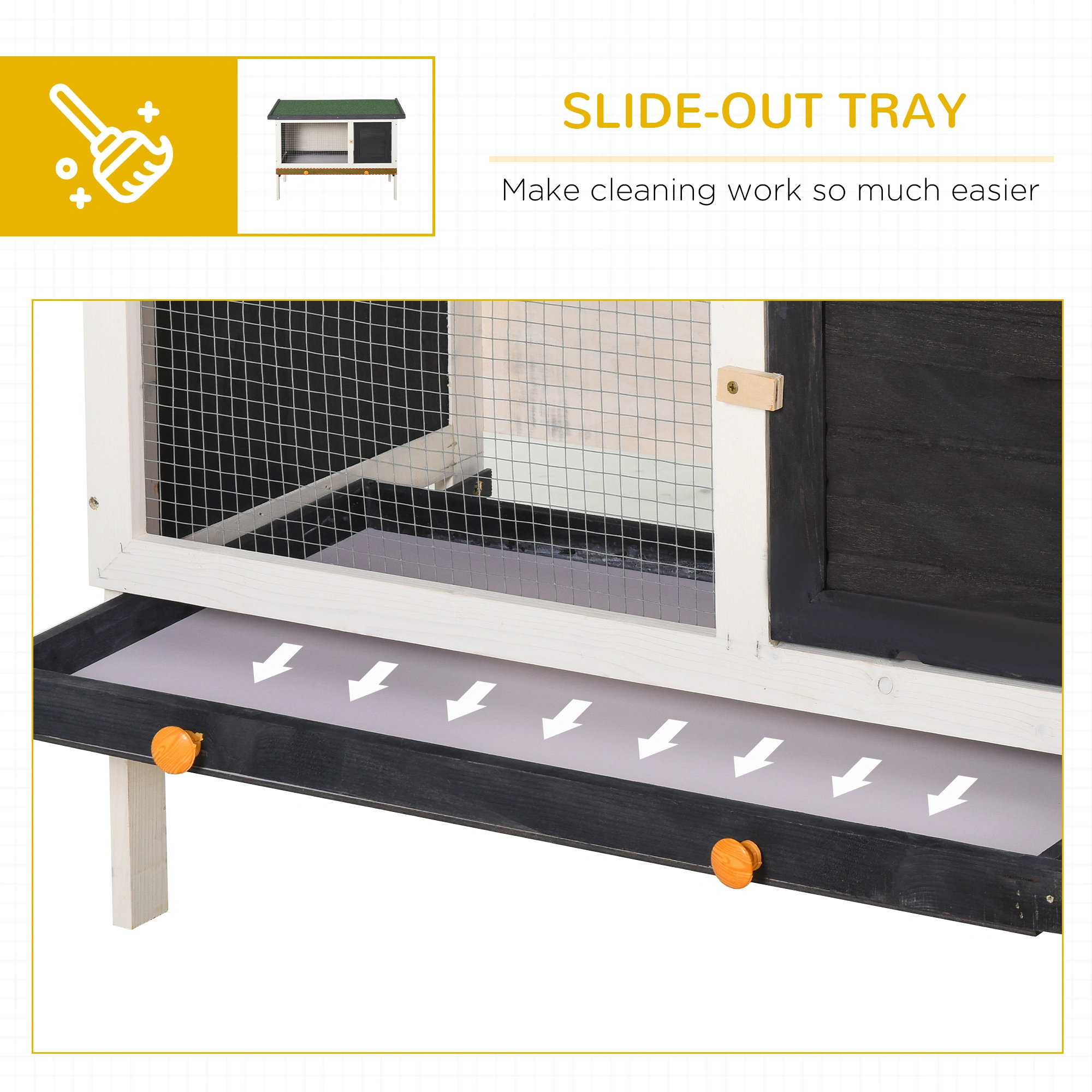 Small Animal Playpen Cage Foldable Metal Exercise Pen for Rabbits, Cats, Dogs, Puppies with Door Gate view 2