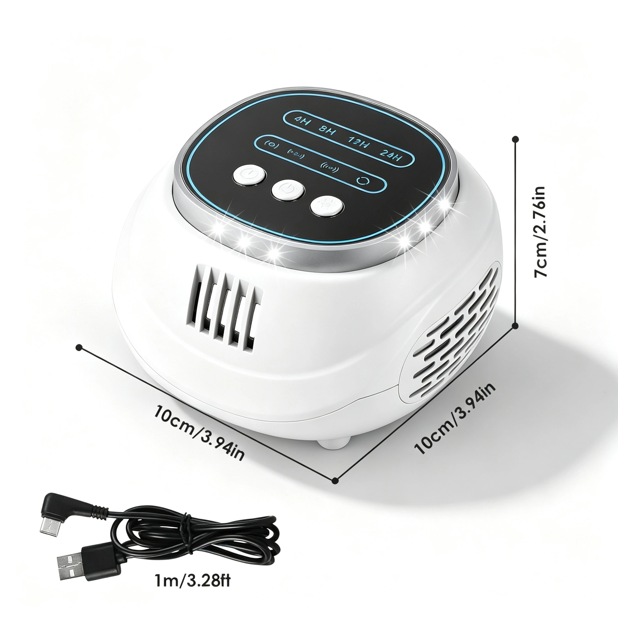 2-Pack Ultrasonic Rodent Repeller, 4-65KHz Pest Control with Strobe Light, 4 Modes & Timer, Mouse Rat Squirrel Bat Chaser view 11