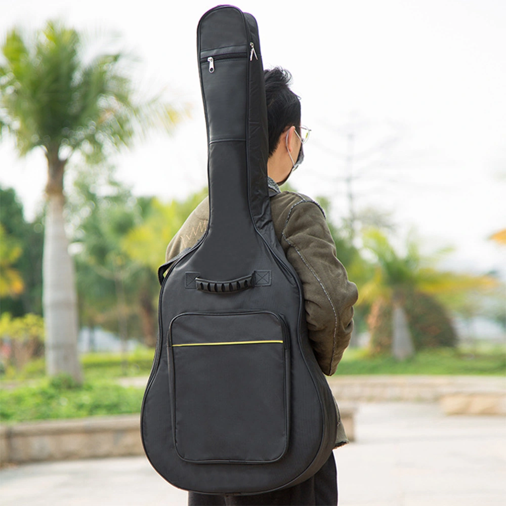 41 Inch Guitar Bag Black Padded Water Resistant Full Size Acoustic Classical Guitar Case Gig Bag view 2