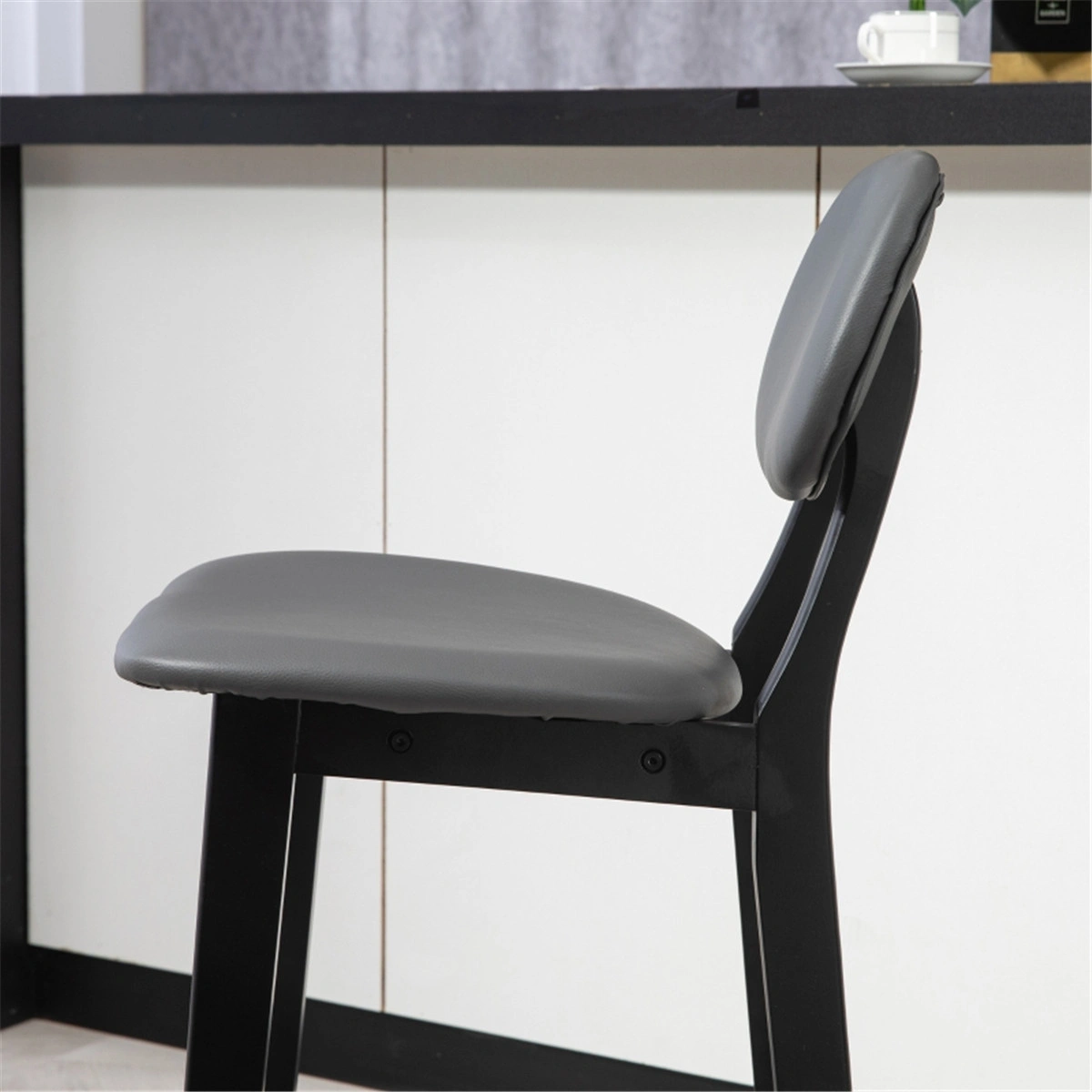 Modern Bar Stools Dining Chair, Office Chair - Adjustable Height Swivel Stool for Kitchen Island Living Room view 3