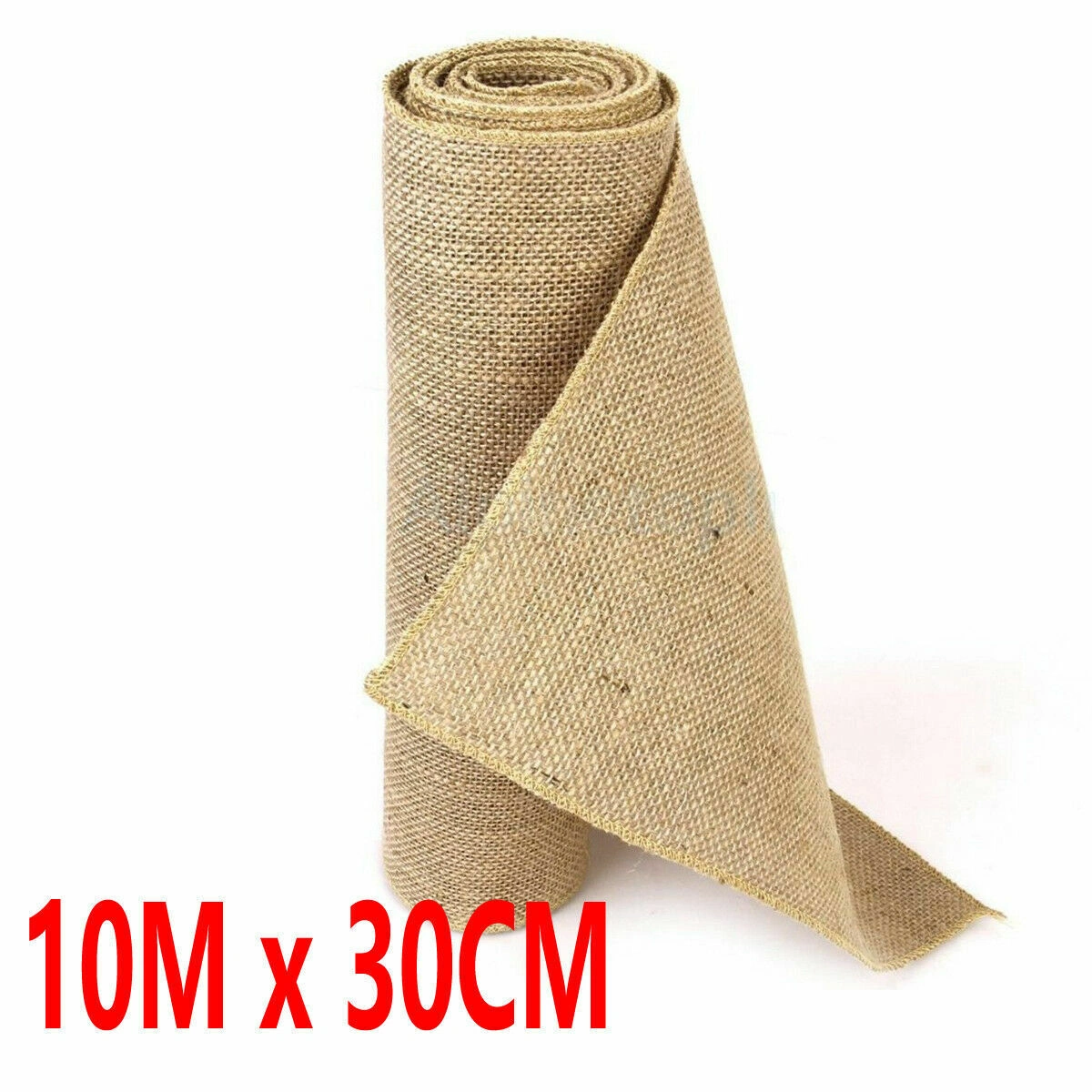 10Mx30CM Hessian Table Runner Roll - Burlap Jute Fabric for Rustic Wedding & Home Decor view 2