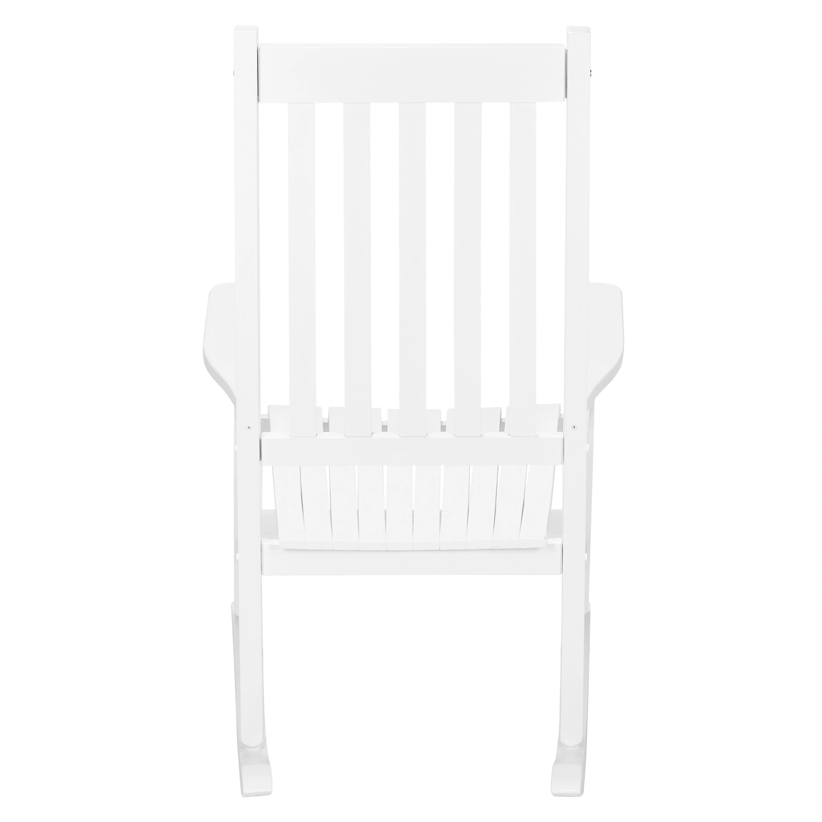 68.5*86*115CM Square Wooden Rocking Chair White view 5
