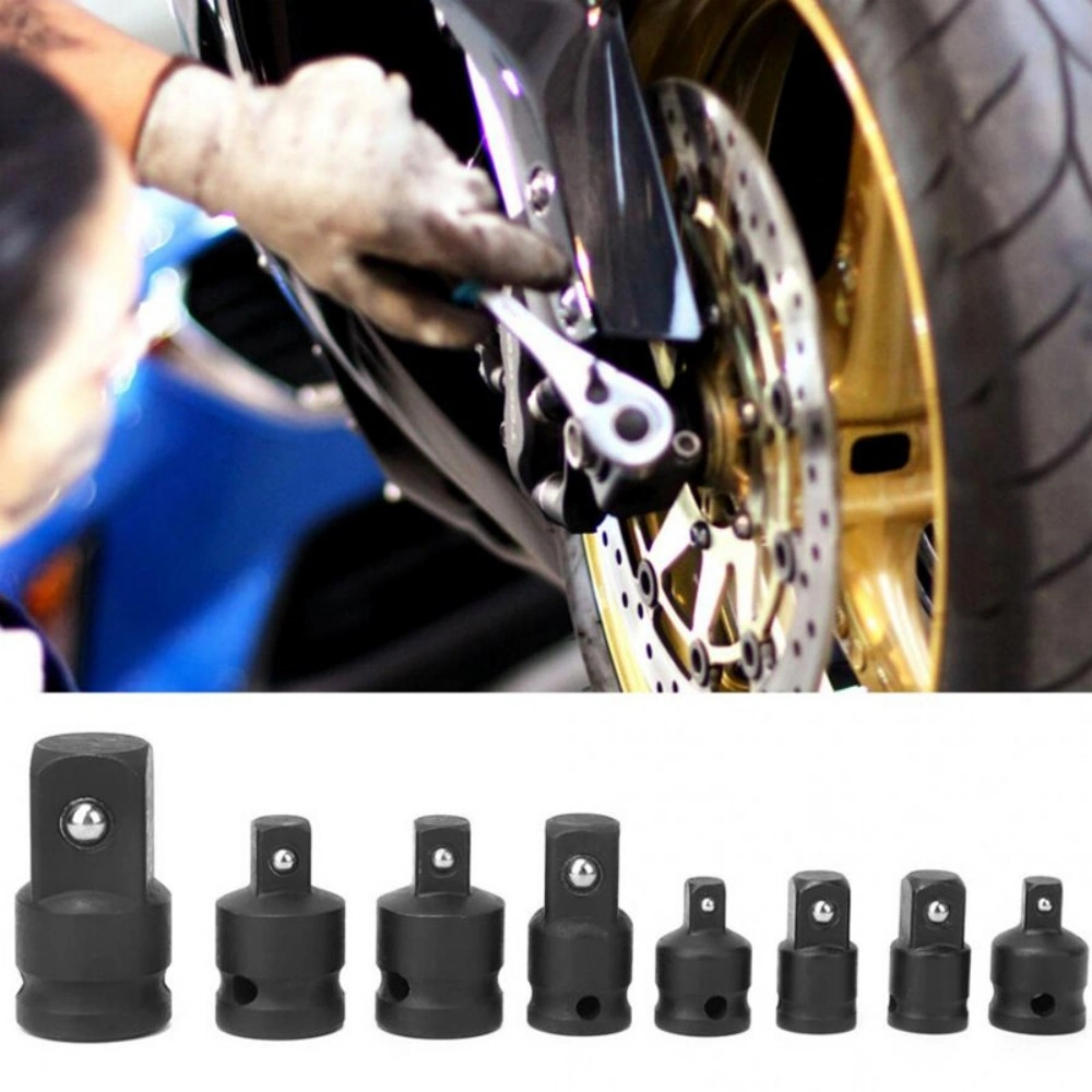 8Pcs Impact Socket Adapter Reducer Set - 1/4 to 3/8, 3/8 to 1/2, 1/2 to 3/4 Inch Drive Converter view 2