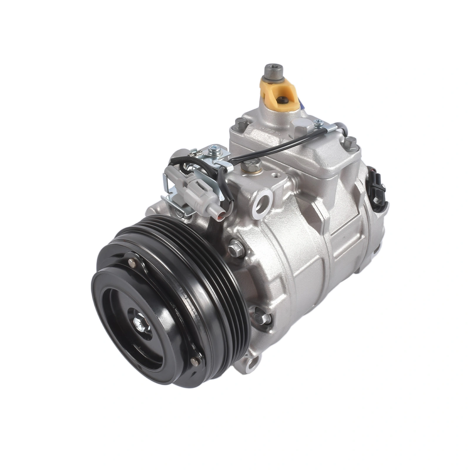 A/C Compressor w/ 4-Groove Clutch Replacement for BMW 550i 650i 750i 750Li M5 M6 X1 X3 X4 X5 X6 64509154072 view 8