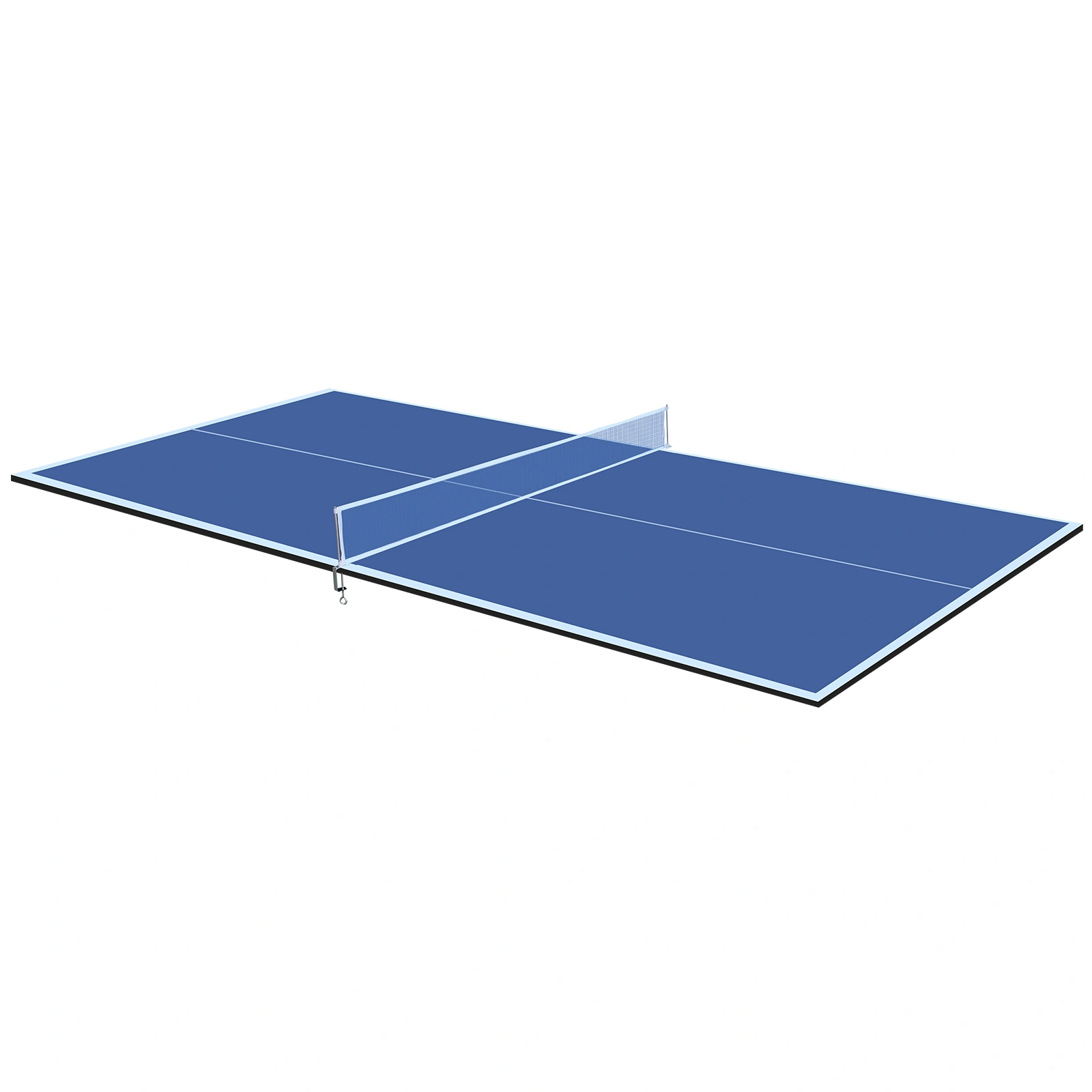 8ft Blue Ping Pong Table Top, Foldable & Portable Table Tennis Conversion Top for Indoor Games view 4