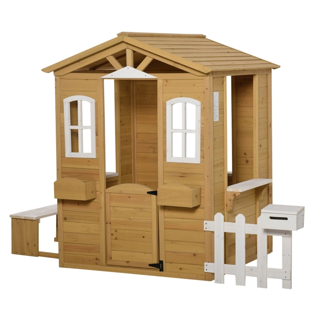 Kids Sandbox with Cover, Outdoor Play Sand Pit with Seat and Shovel for Toddlers