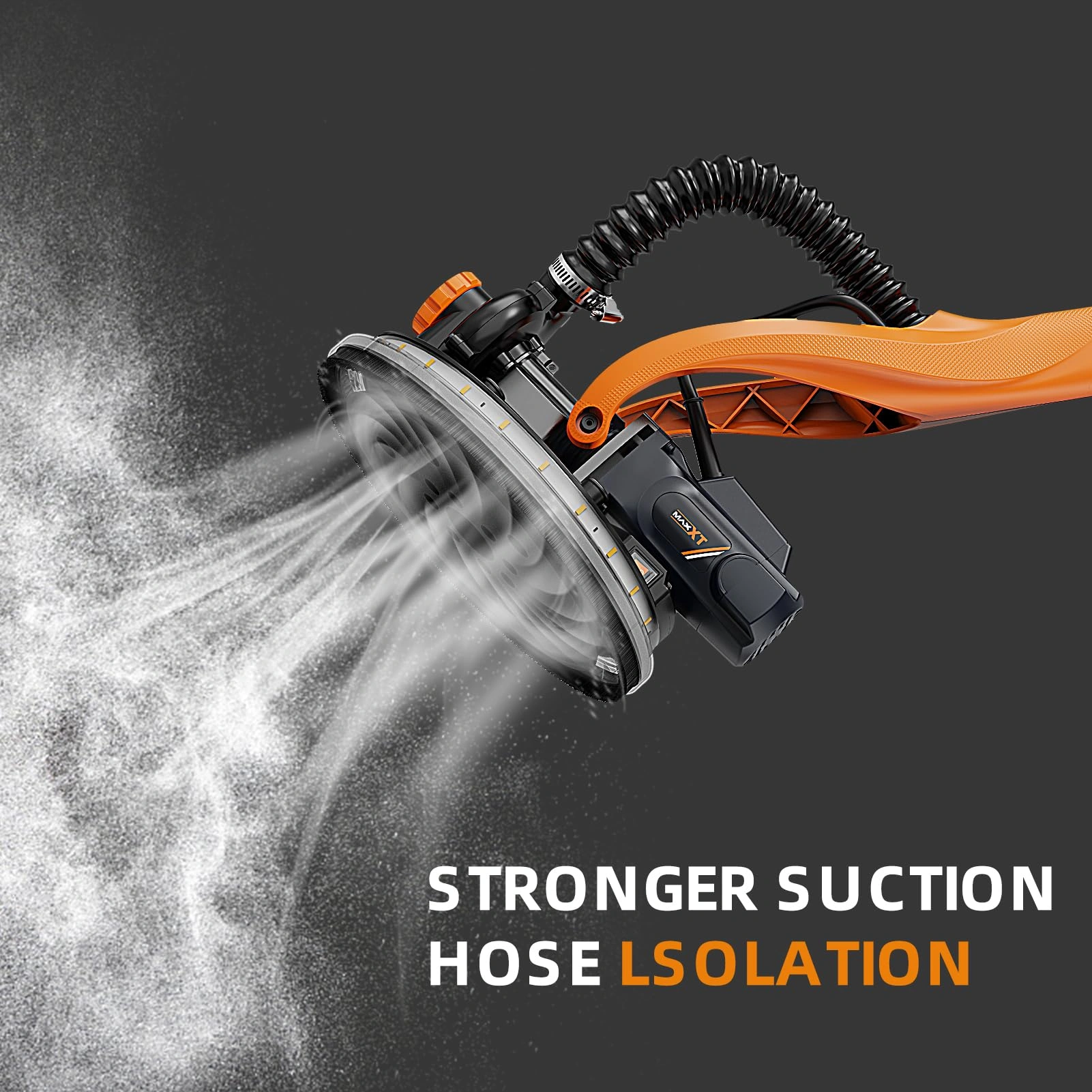 Drywall Sander with Vacuum Dust Collection, 6 Variable Speed Foldable Telescopic Electric Wall Sander, Popcorn Ceiling Removal Tool[Unable ship on weekends, TK/TEMU only for pickup, only TX10643 warehouse supports GOFO] view 6