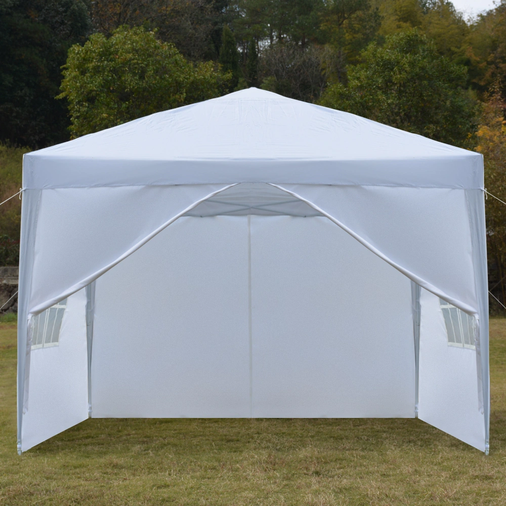 3 x 3m Two Doors & Two Windows Practical Waterproof Right-Angle Folding Tent White view 42