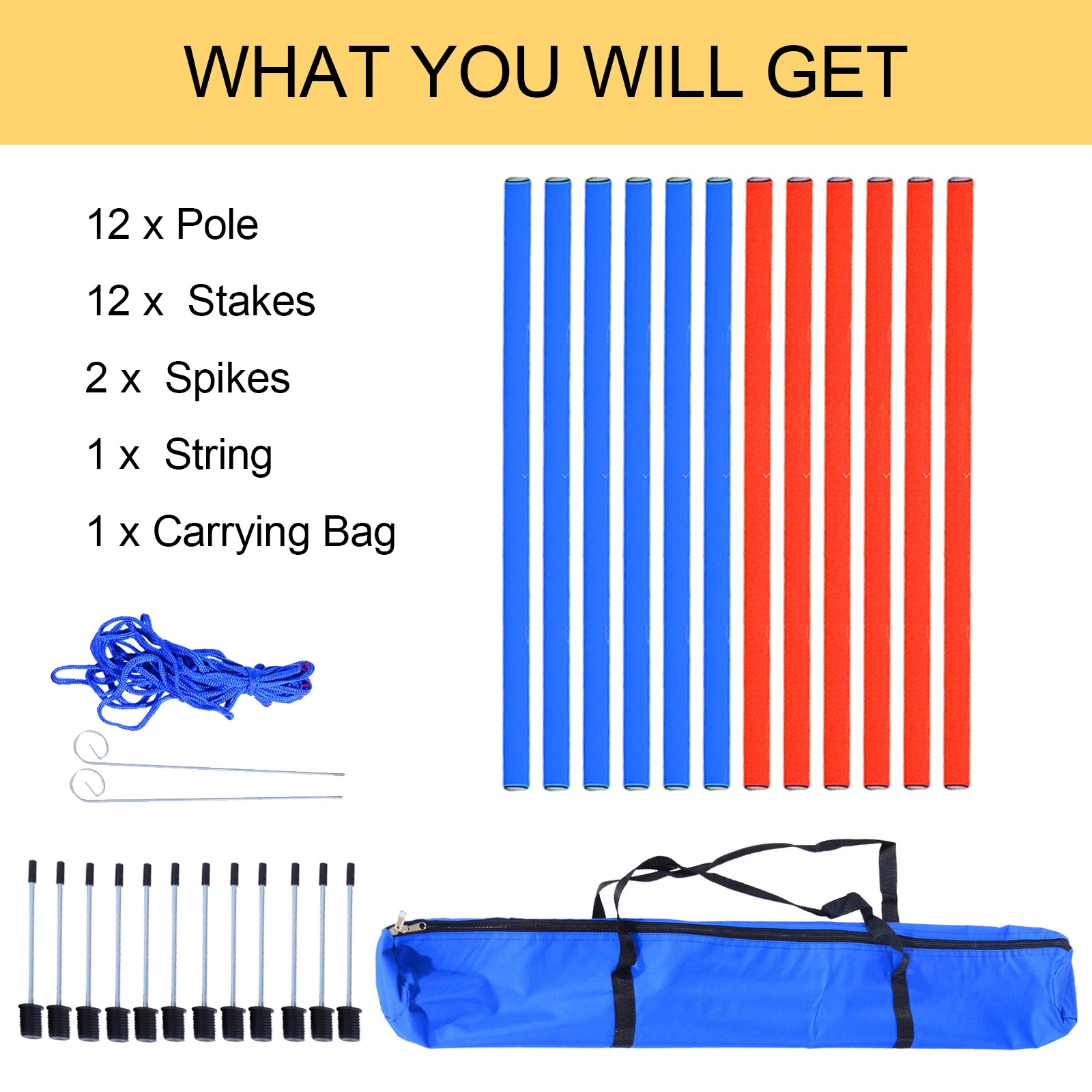 Dog Agility Training Equipment Set - Professional Pet Obstacle Course for Canine Fitness & obedience view 3