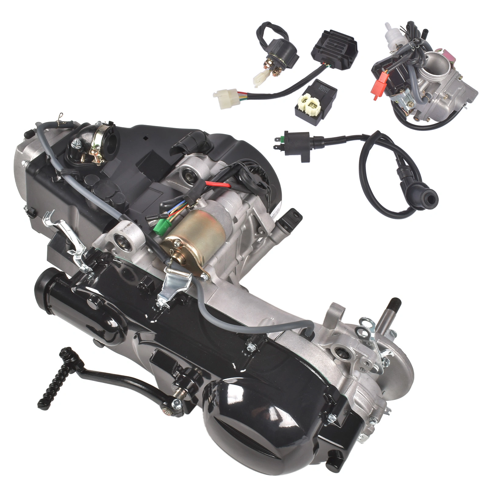 Complete Engine 150CC 4-Stroke fit for GY6 Scooter Dirt Bike Motor Short Case