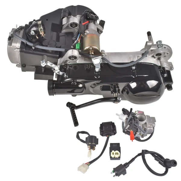 Complete Engine 150CC 4-Stroke fit for GY6 Scooter Dirt Bike Motor Short Case view 3