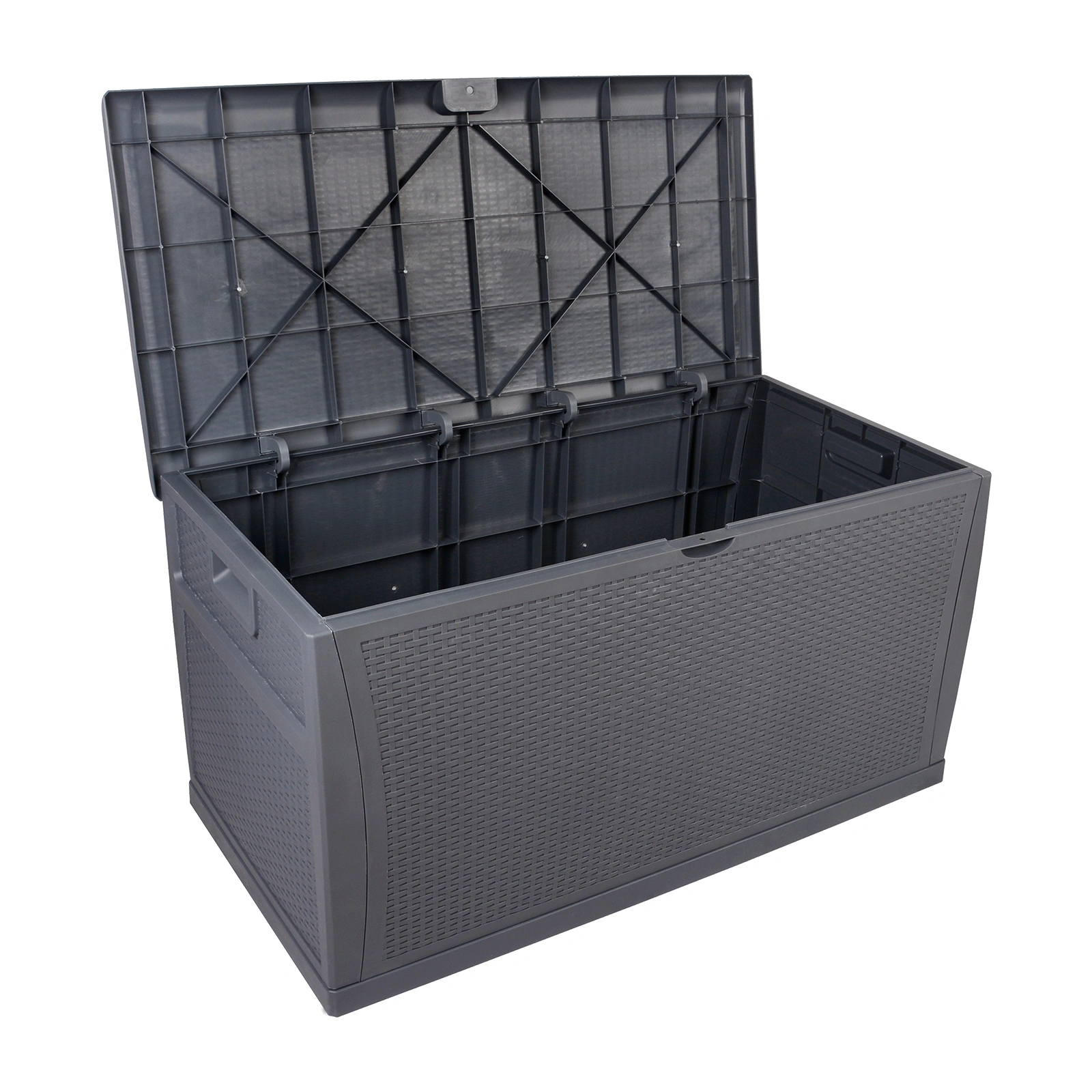 120gal 460L Outdoor Garden Storage Deck Box Chest, Lockable Seat, Waterproof view 2