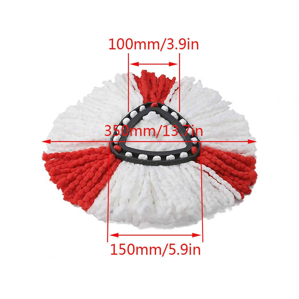 6Pcs Microfibre Mop Refill Heads Compatible with Vileda Wring & Mop System Cleaning view 3